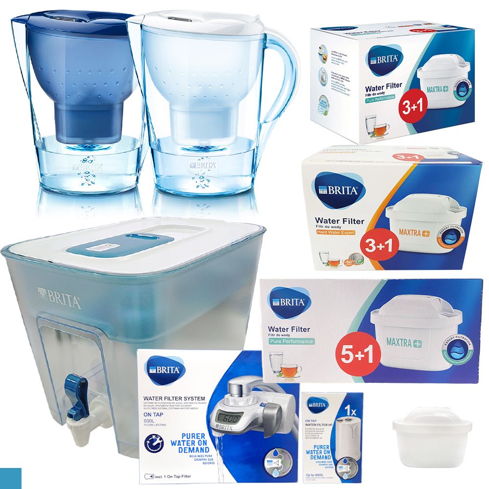 德國 BRITA MARELLA 濾水壺 3.5L 8.2L 全效型 去水垢 1壺4芯組合 濾芯