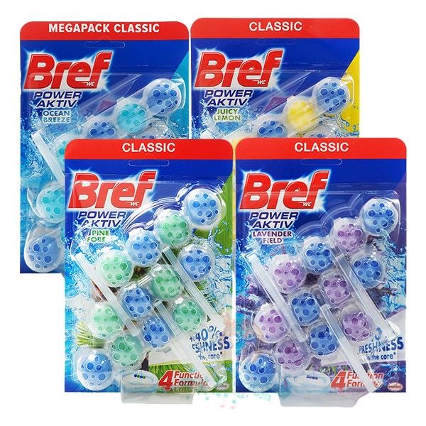 歐洲原裝進口 3入組 Bref 馬桶 強力清潔芳香劑 芳香球