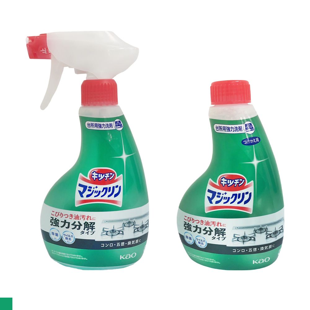 Kao 廚房 油污 強力 泡沫 清潔劑 400ml 罐裝 廚房清潔劑 除菌 去霉