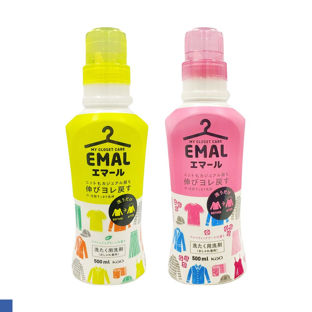 Kao 花王 日本 防縮 洗衣精 500ml 護色 防縮小 衣物清潔 清新/柔和 花香 防臭