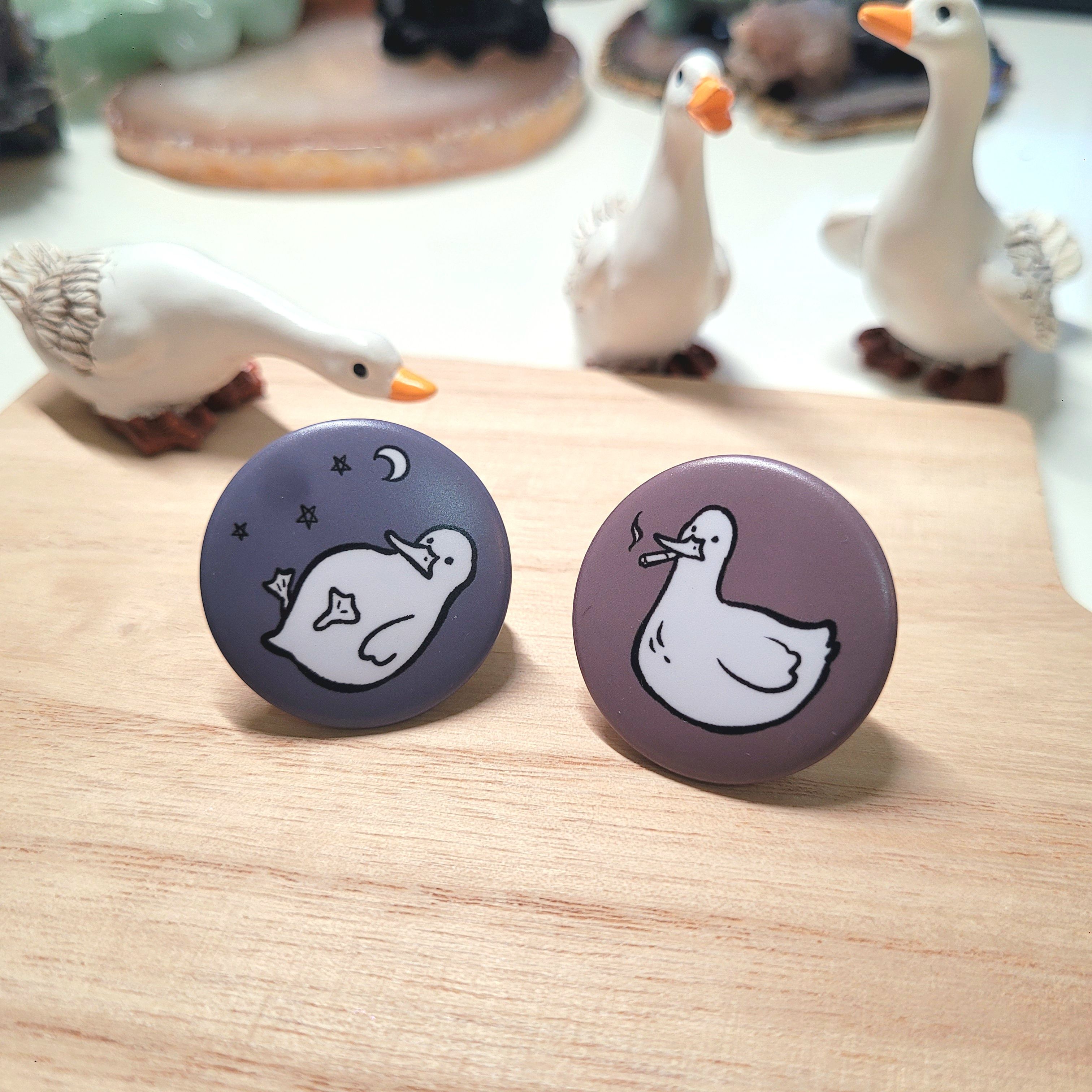 🦆夜晚鴨子胸章🦆32mm