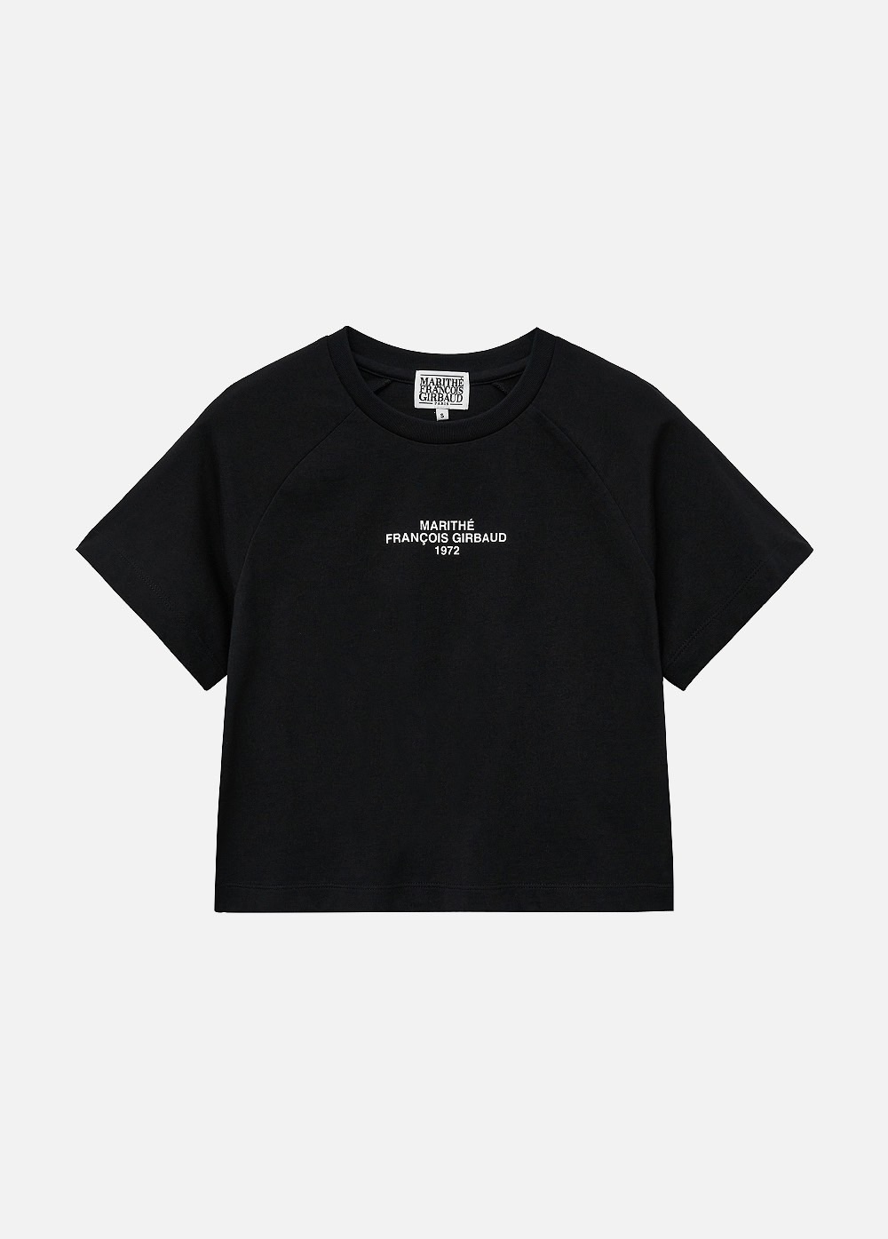 Marithe 新款簡約字母標短版T-shirt