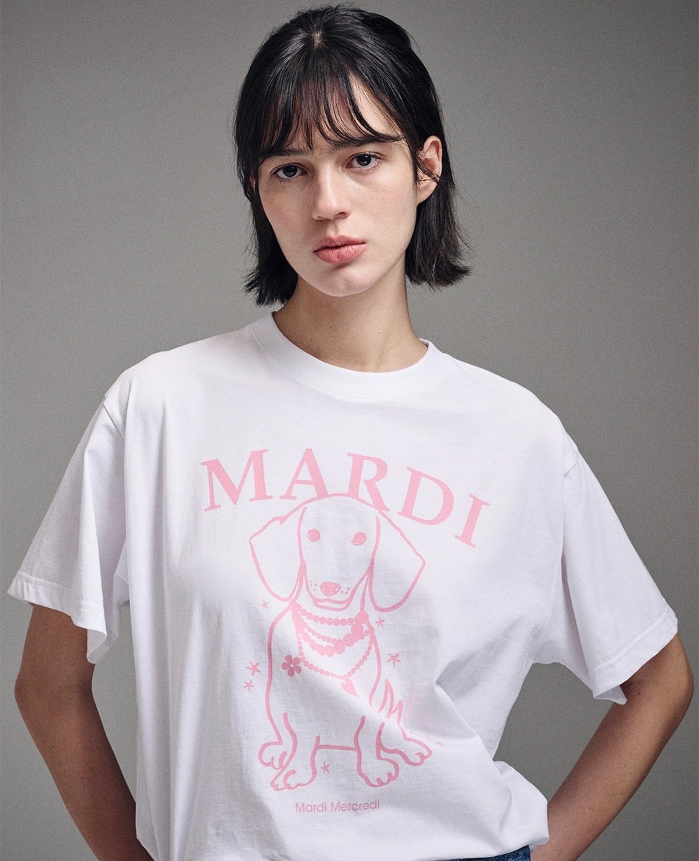 Mardi mercredi 新款臘腸狗T-shirt 正坐款