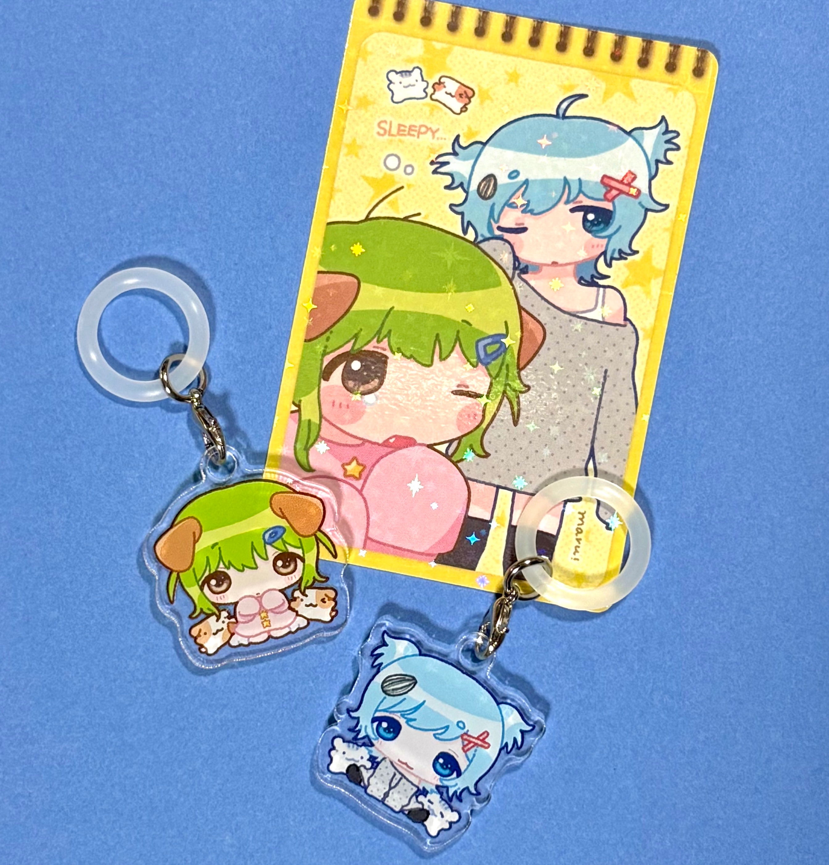 瑪魯｜動物雨傘橡皮圈小吊飾