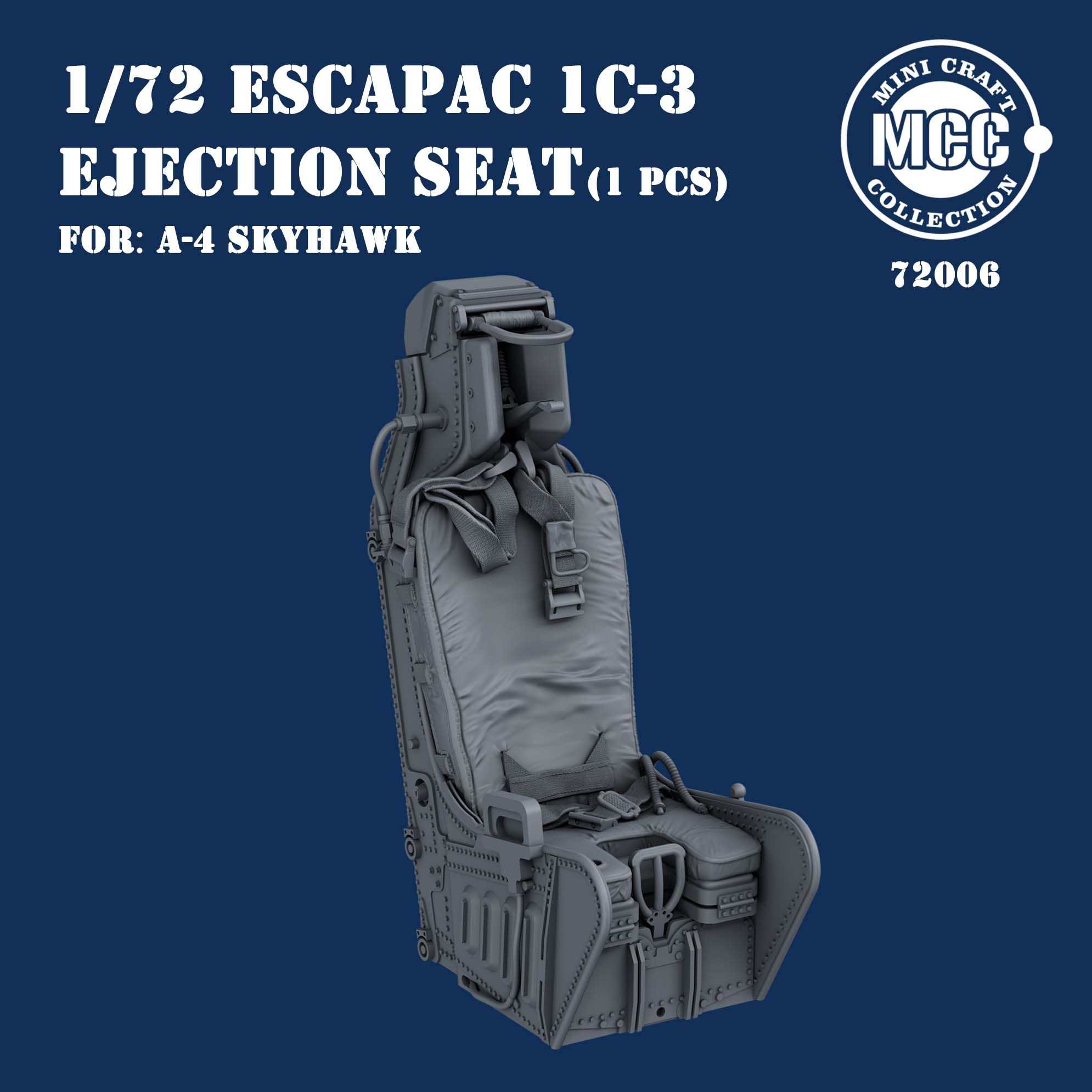 MCC72006 1:72 ESCAPAC 1C-3 3D列印彈射座椅 （For A-4 Skyhawk）（1pcs）
