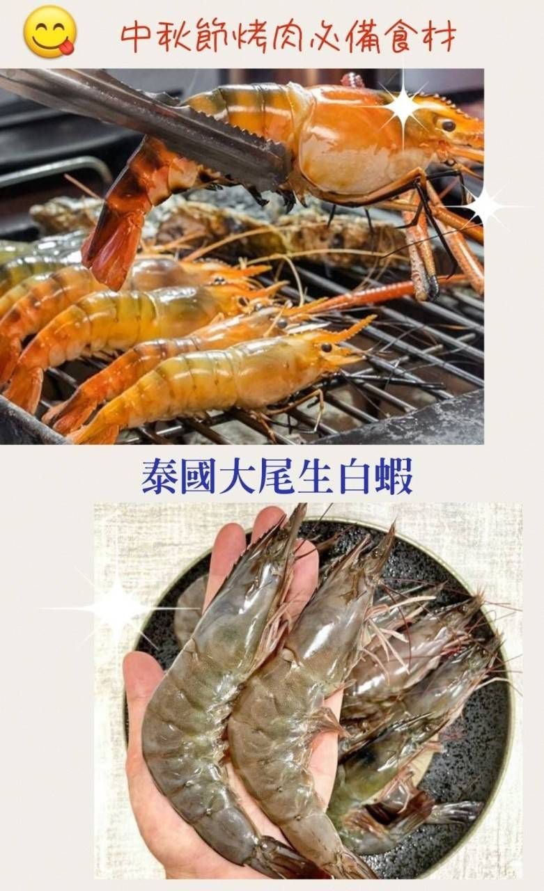國生凍大尾白蝦600g