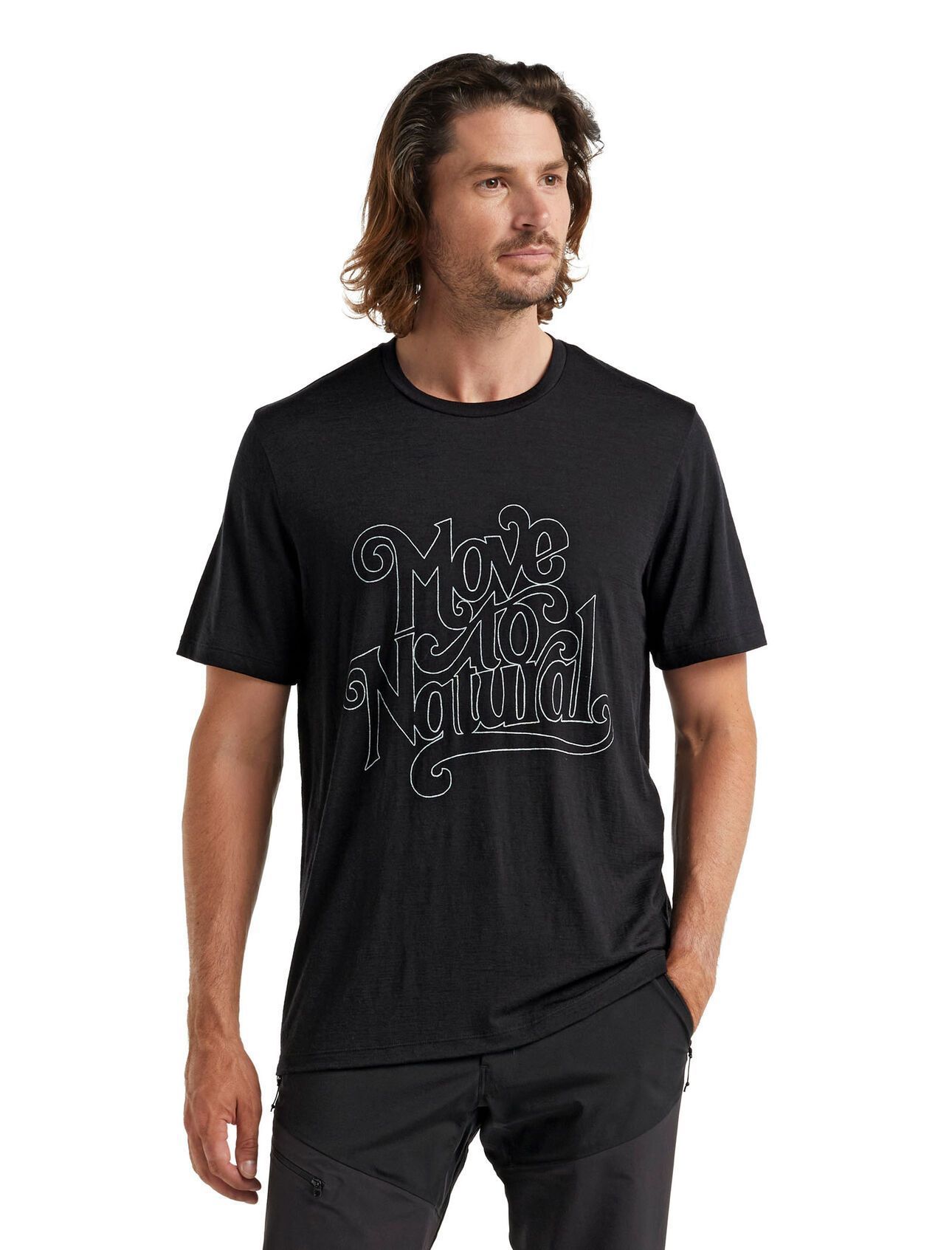 【ICEBREAKER】100%美麗諾羊毛短袖排汗衫 男款