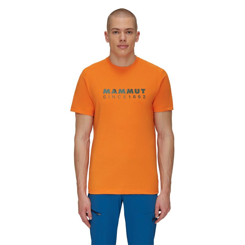 【MAMMUT】Trovat T-Shirt 長毛象聚酯纖維混紡有機棉防曬彈性短袖排汗衫 男款