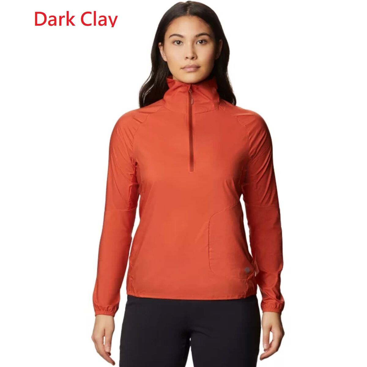 【Mountain Hardwear】MHW輕量1/4 ZIP立領透氣防撥水快乾彈性軟殼風衣 女款