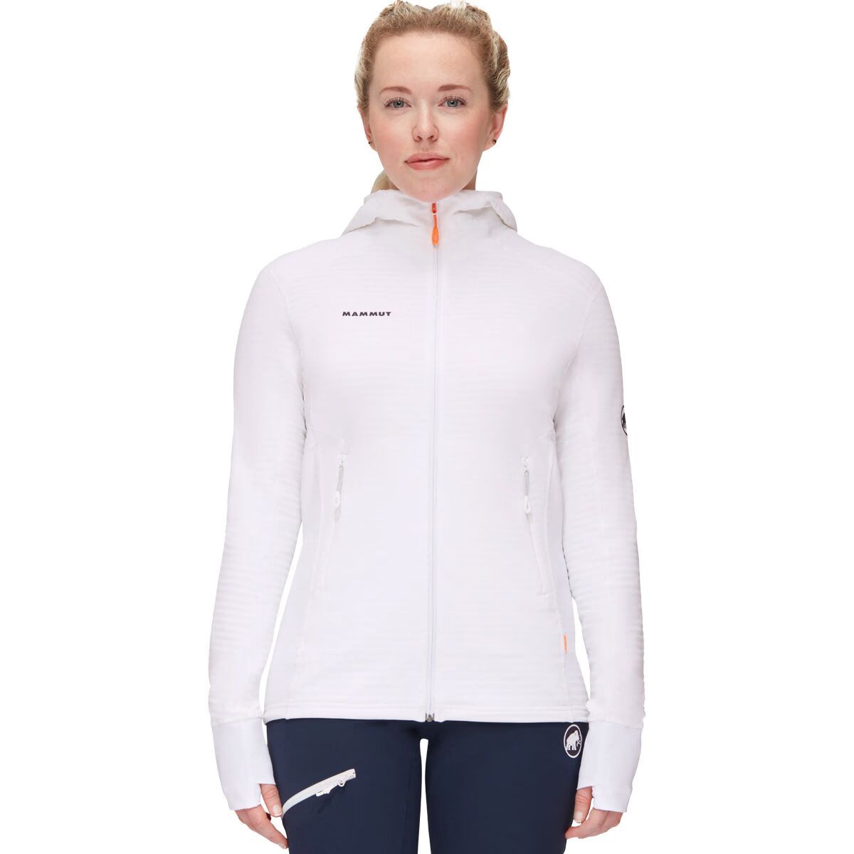 【MAMMUT】 TAISS LIGHT ML HOODED JACKET 長毛象四面彈薄刷毛連帽中層外套 女款