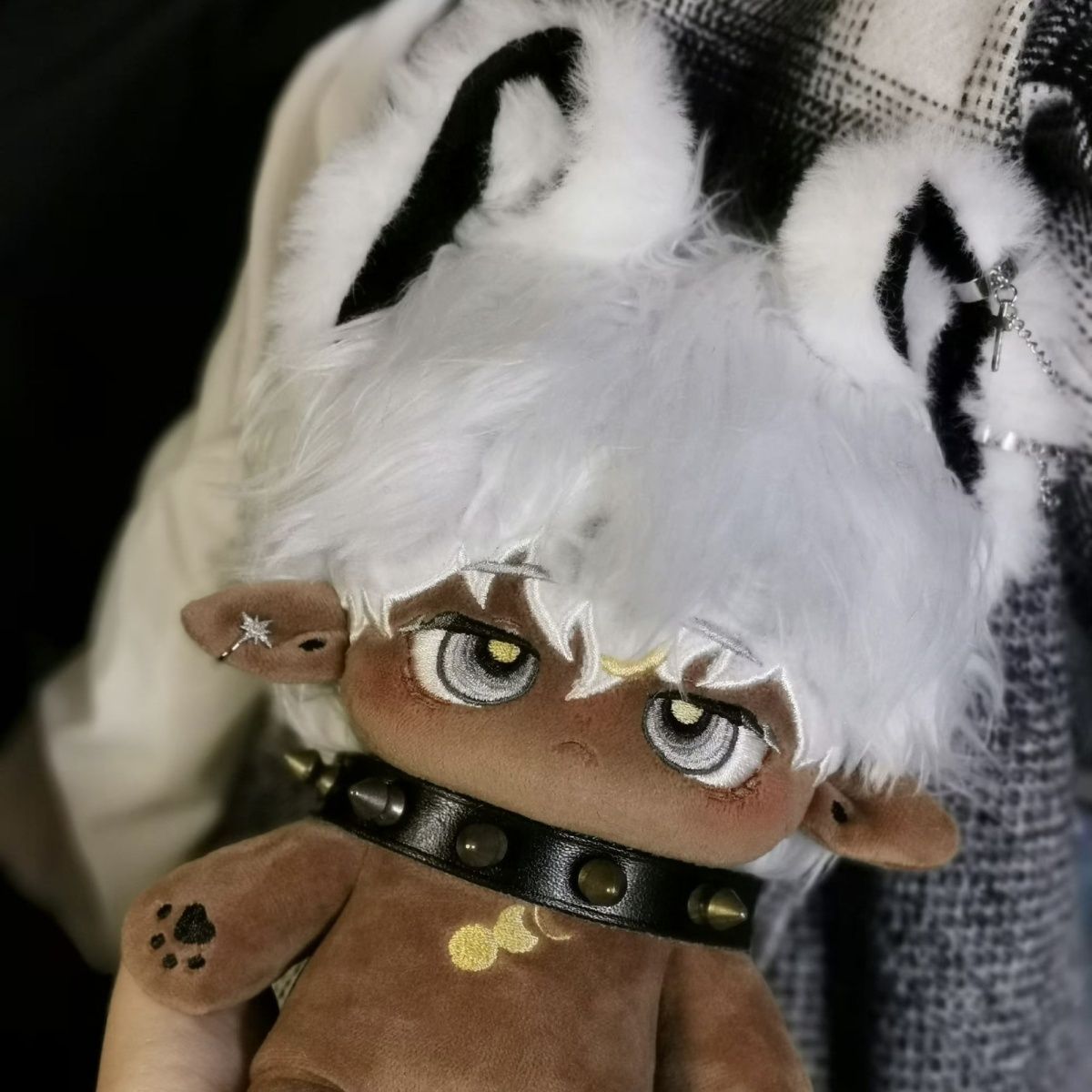 【九成新】20cm有骨 無屬性ASTRO 黑肉 棉花娃+大尾巴