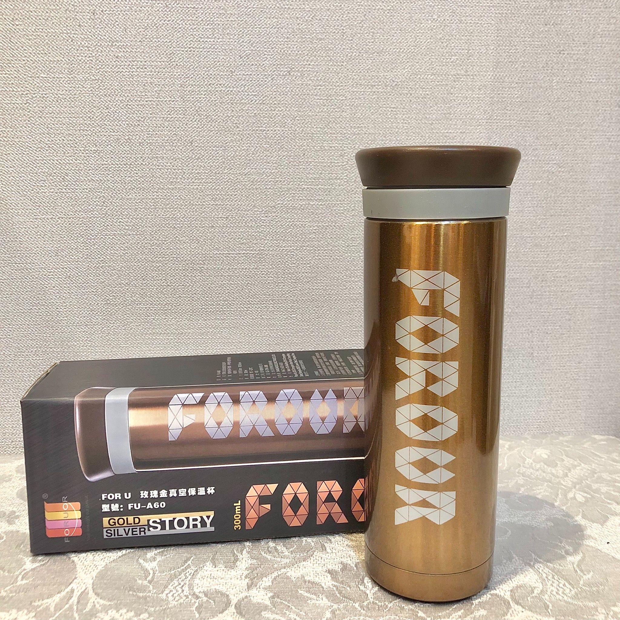 foruor玫瑰金真空保溫杯 股東會紀念品