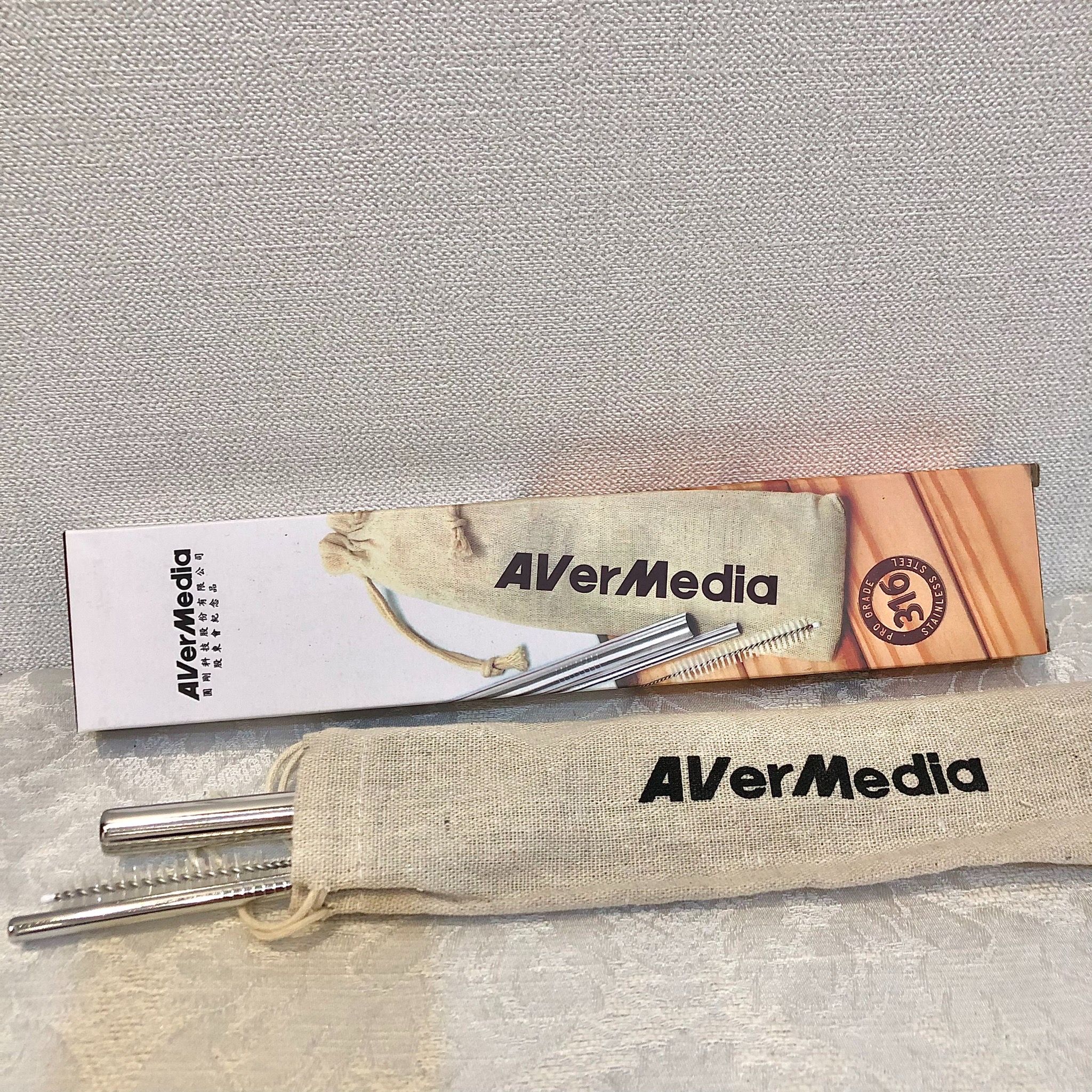 avermedia 316不鏽鋼環保吸管組 圓剛股東會紀念品