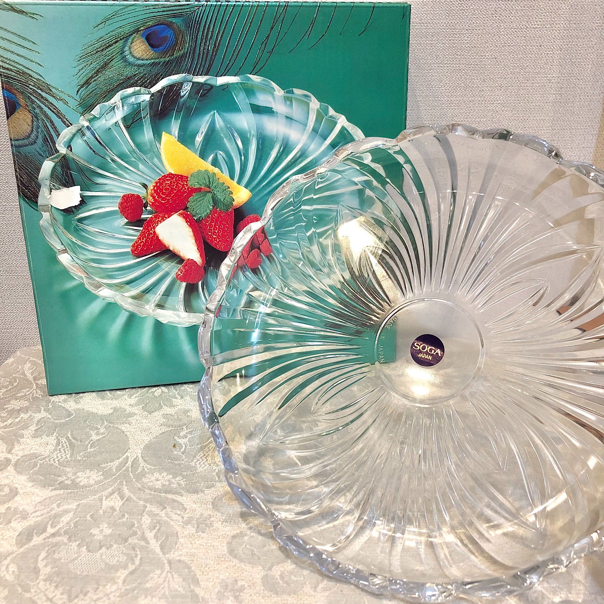 日本SOGA水晶水果盤