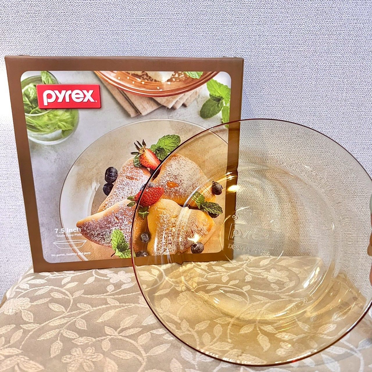 康寧/PYREX 百麗 Amber 7.5吋湯盤 輔信股東會紀念品