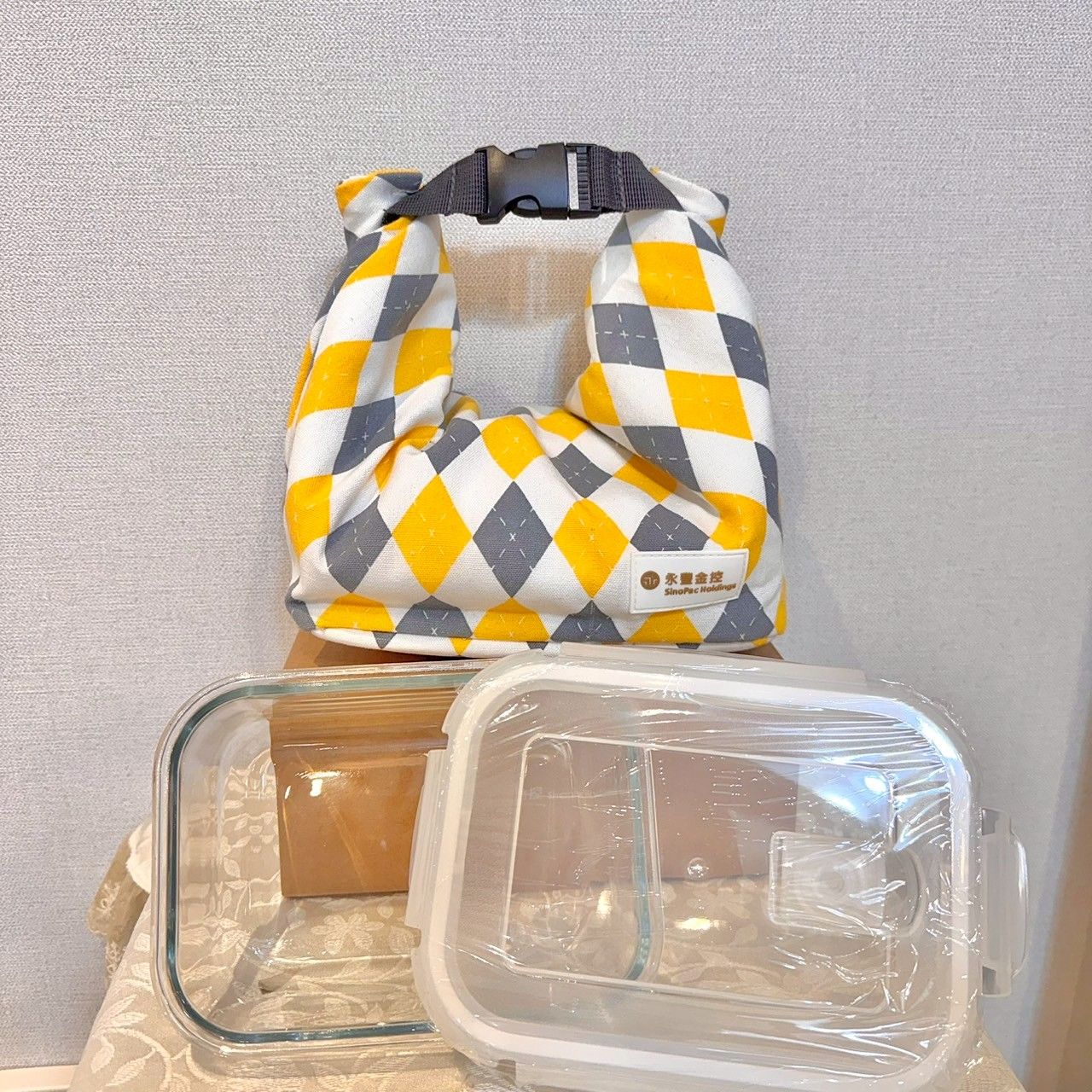 金元包+玻璃保鮮便當盒650ML 永豐金股東會紀念品