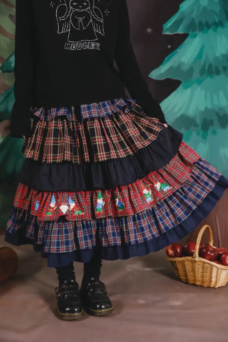 New🫧地精寶石刺繡洛麗塔蛋糕裙