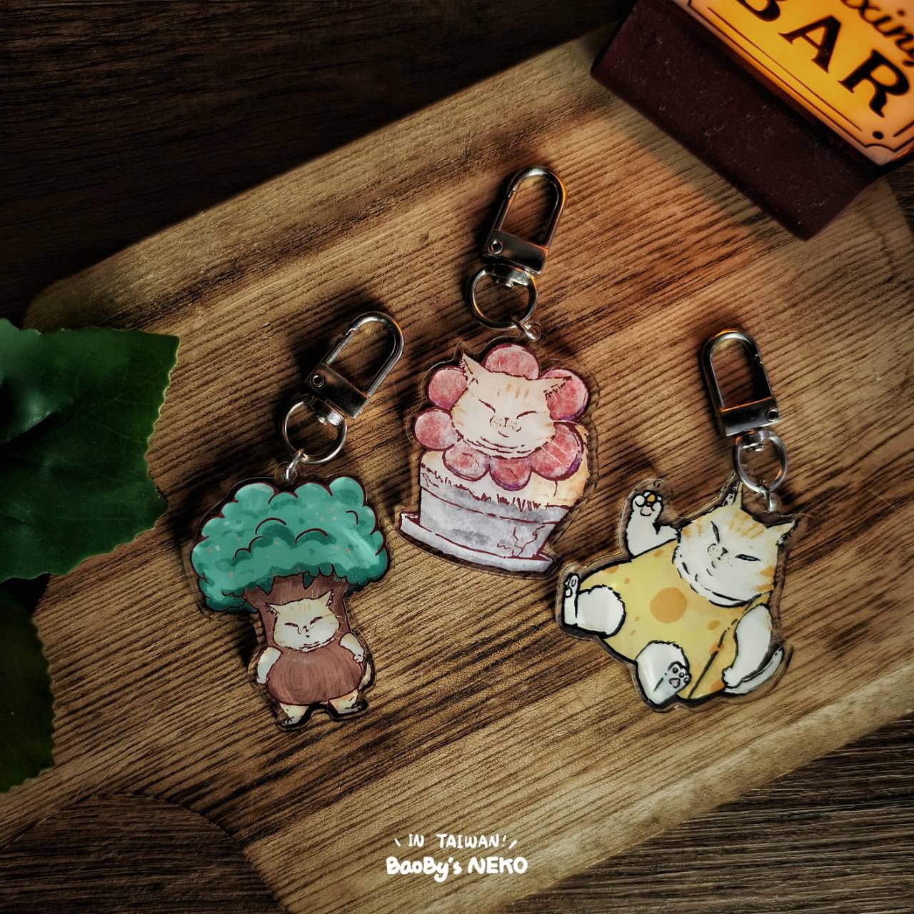 MIT 變裝 貓咪 吊飾/BaoBy’s NEKO/蘋果耳機殼 起司 airpods吊飾 貓咪 貓奴 手機周邊 台灣製
