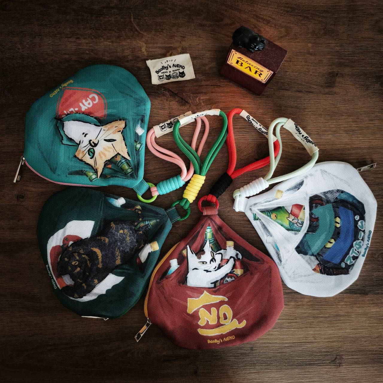 貓咪 便利商店袋子 手腕包 /BaoBy’s NEKO/ 超商 錢包 零錢包 收納包 耳機包 卡片包