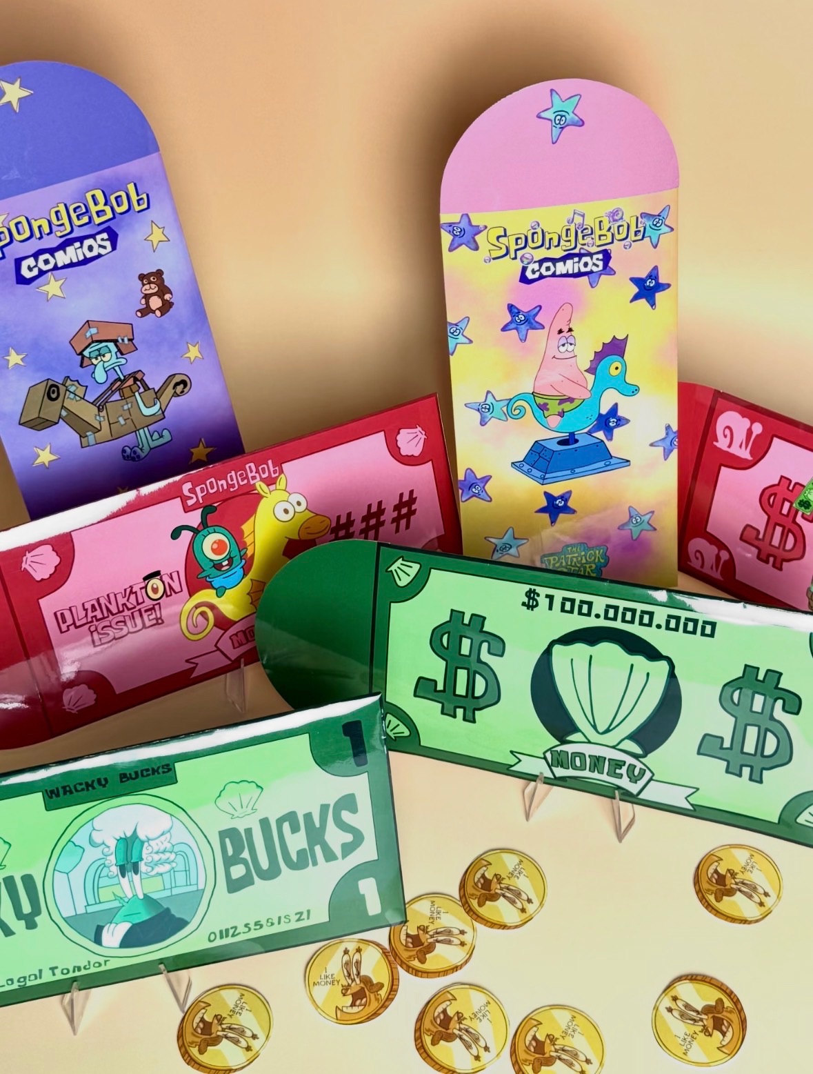 【預購】12入海綿寶寶紅包袋