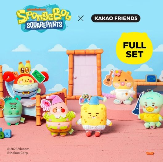 【預購】韓國代購KAKAO FRIENDS聯名海綿寶寶商品