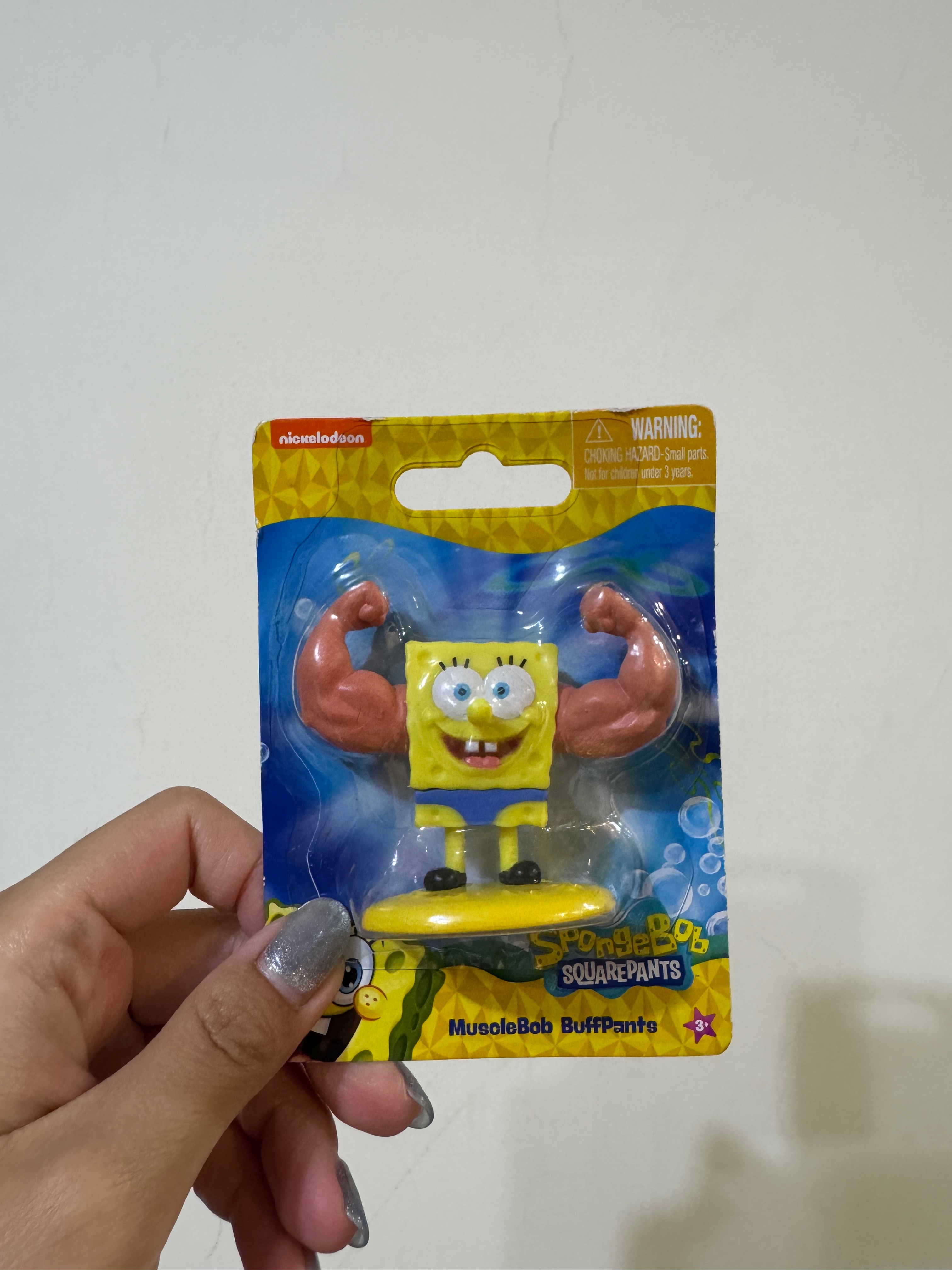 【現貨】中古海綿寶寶大力士公仔