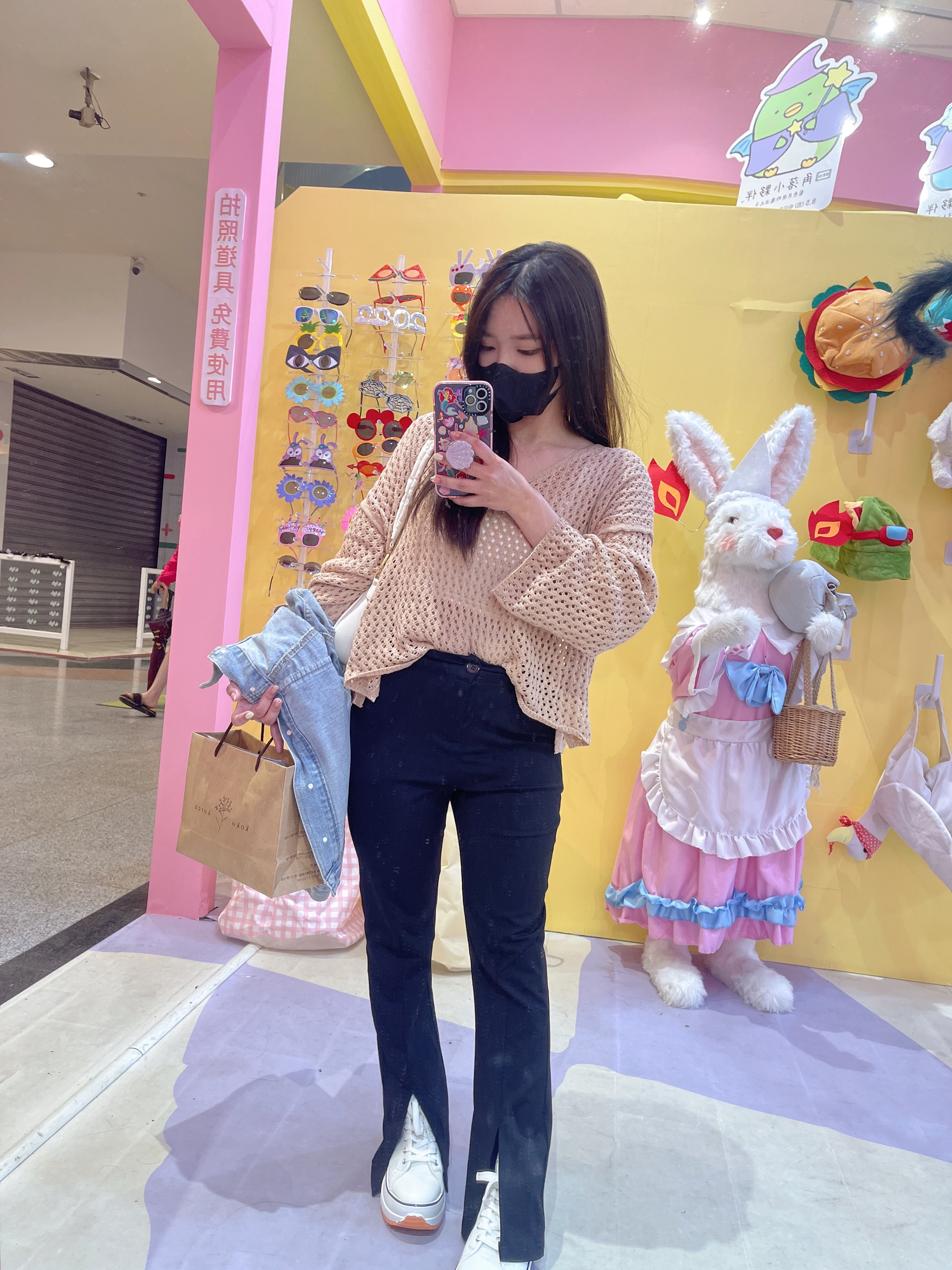 𝓬𝓱𝓮𝓷’𝓼♡爆款 顯瘦秒變大長腿 開叉高腰西裝喇叭褲