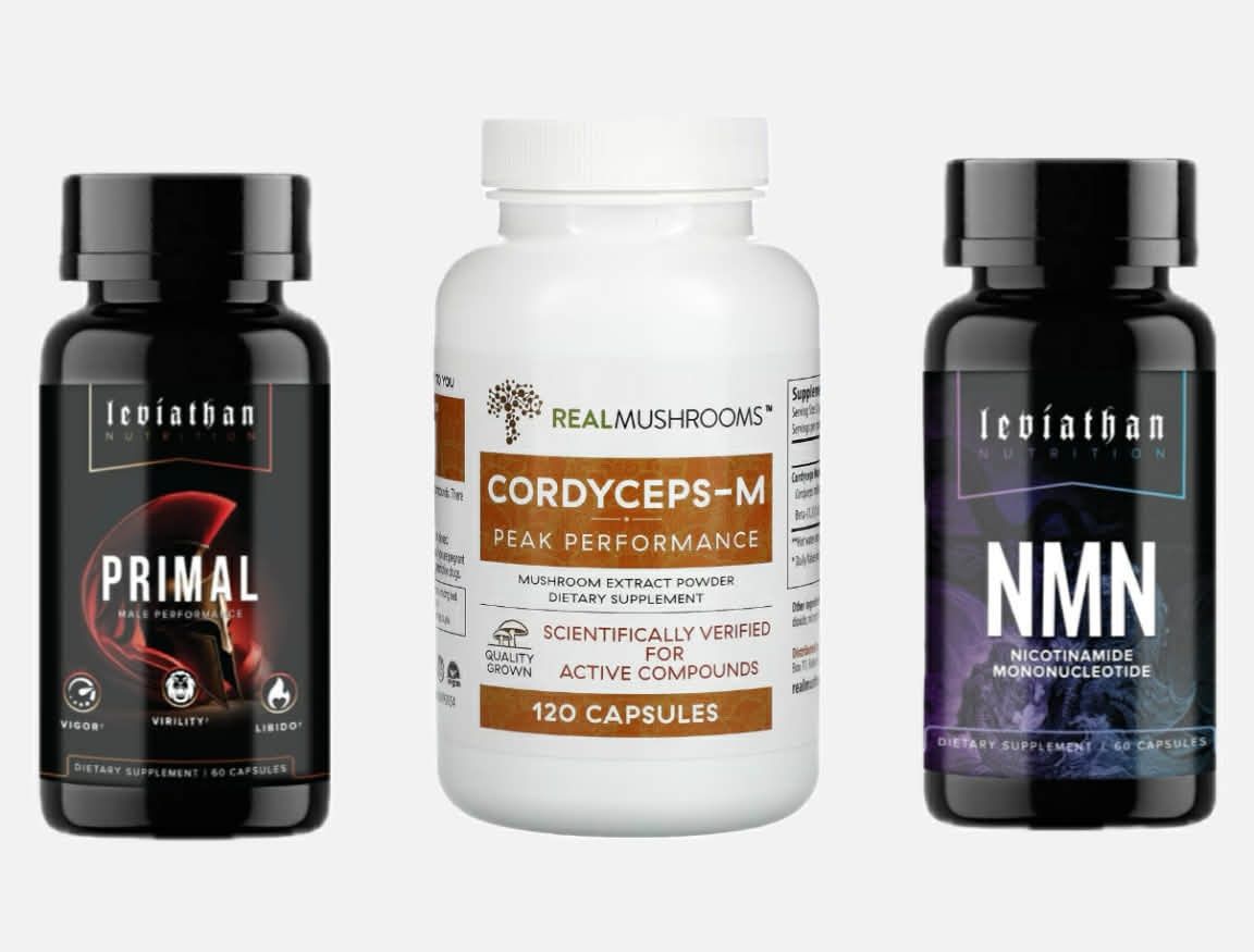 男性機能活力組 Primal+NMN+冬蟲夏草蘑菇 性慾 精力 充血 硬度 身體調節