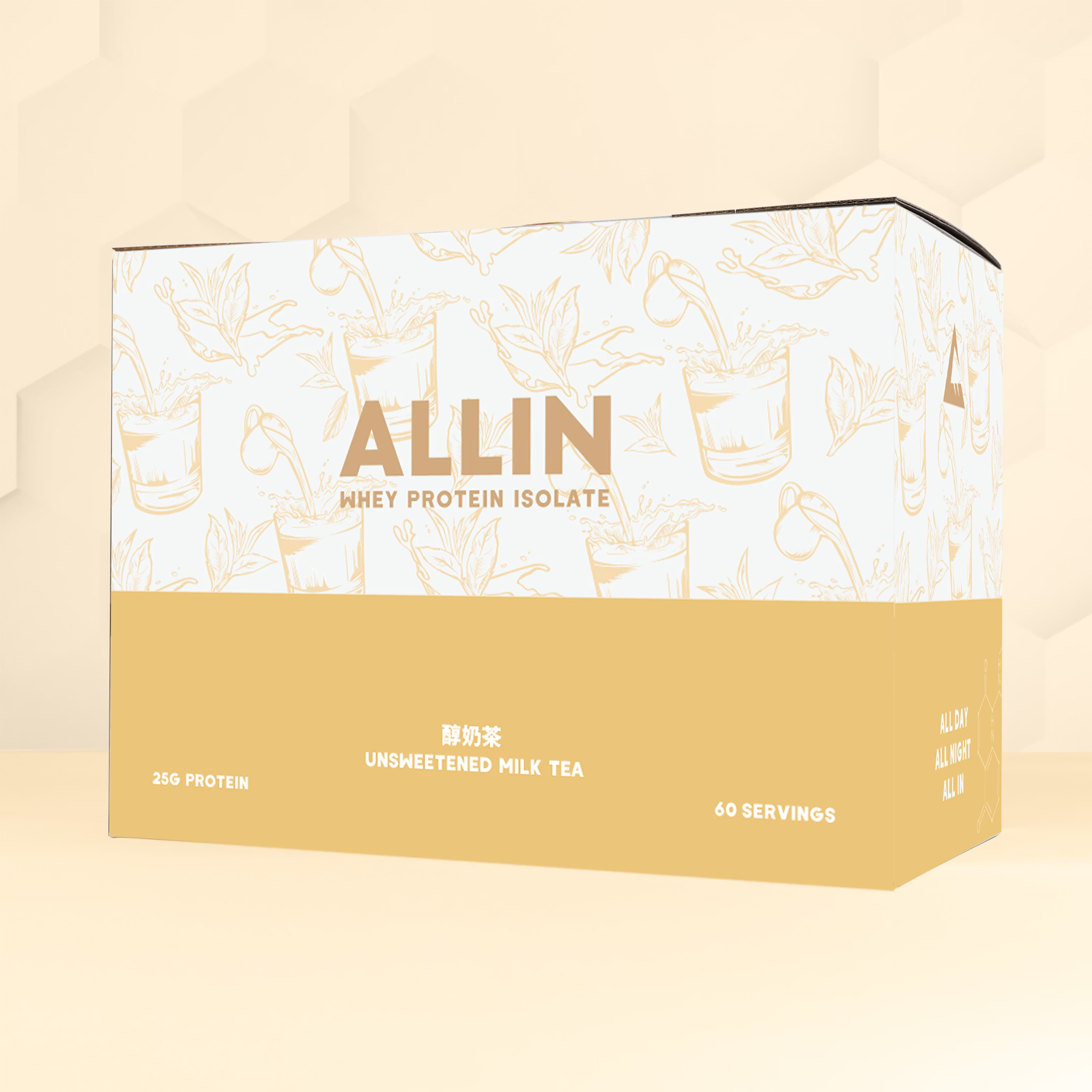 ALL IN PRO雙效乳清蛋白（分離+水解）~ 醇奶茶 （無甜）