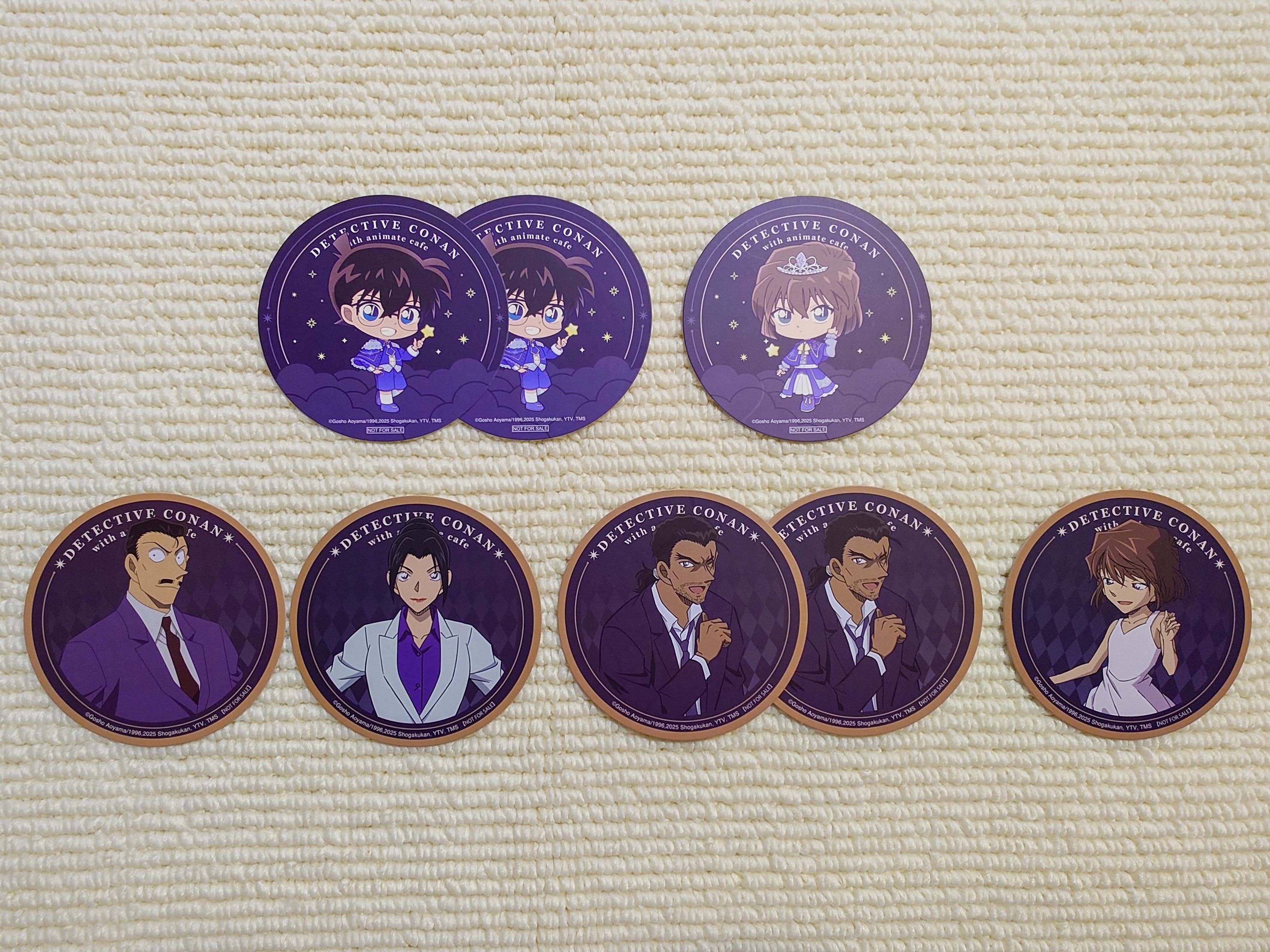 「名偵探柯南 × animate cafe」2025 杯墊