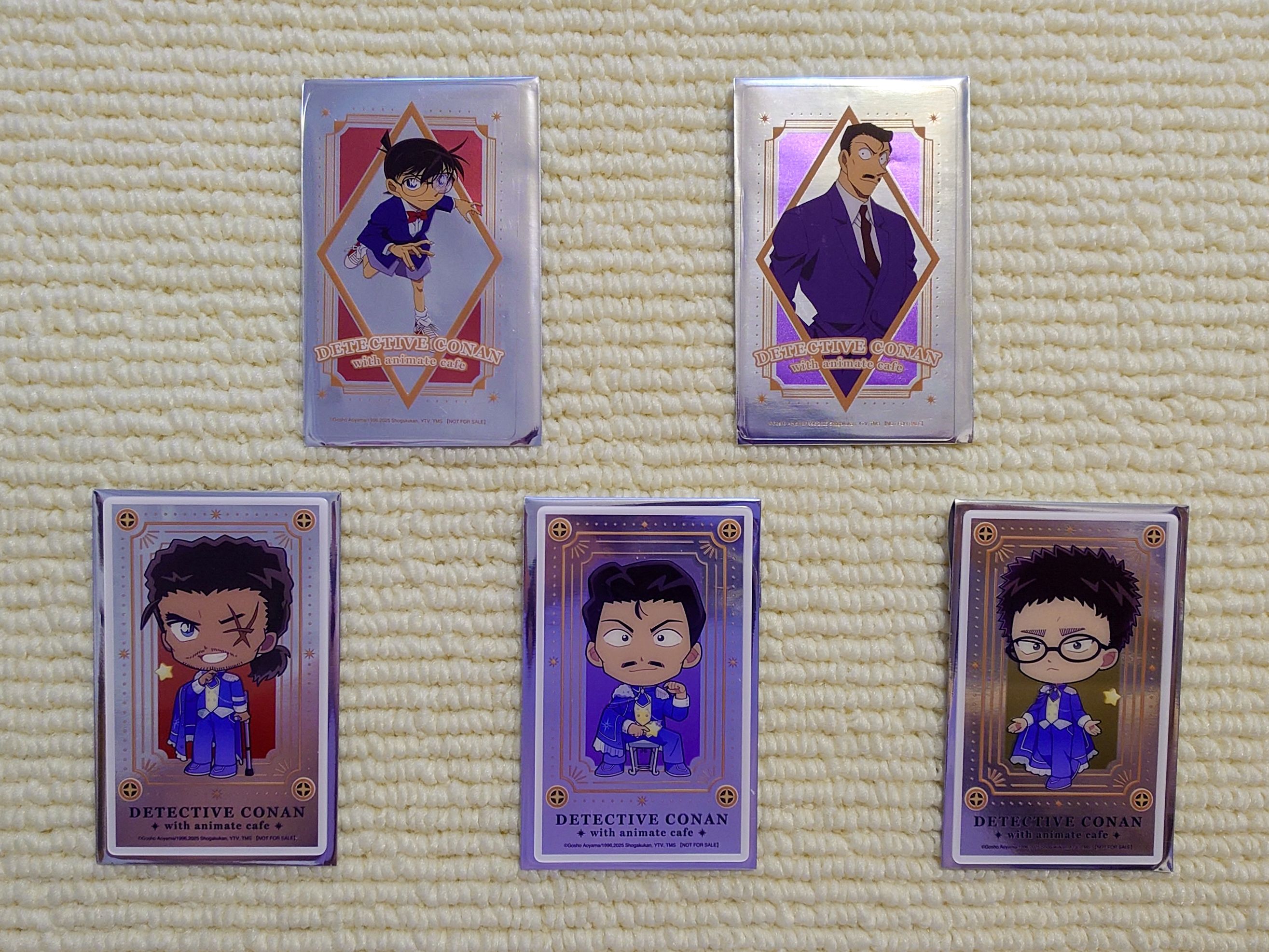 「名偵探柯南 × animate cafe」2025 特典透卡