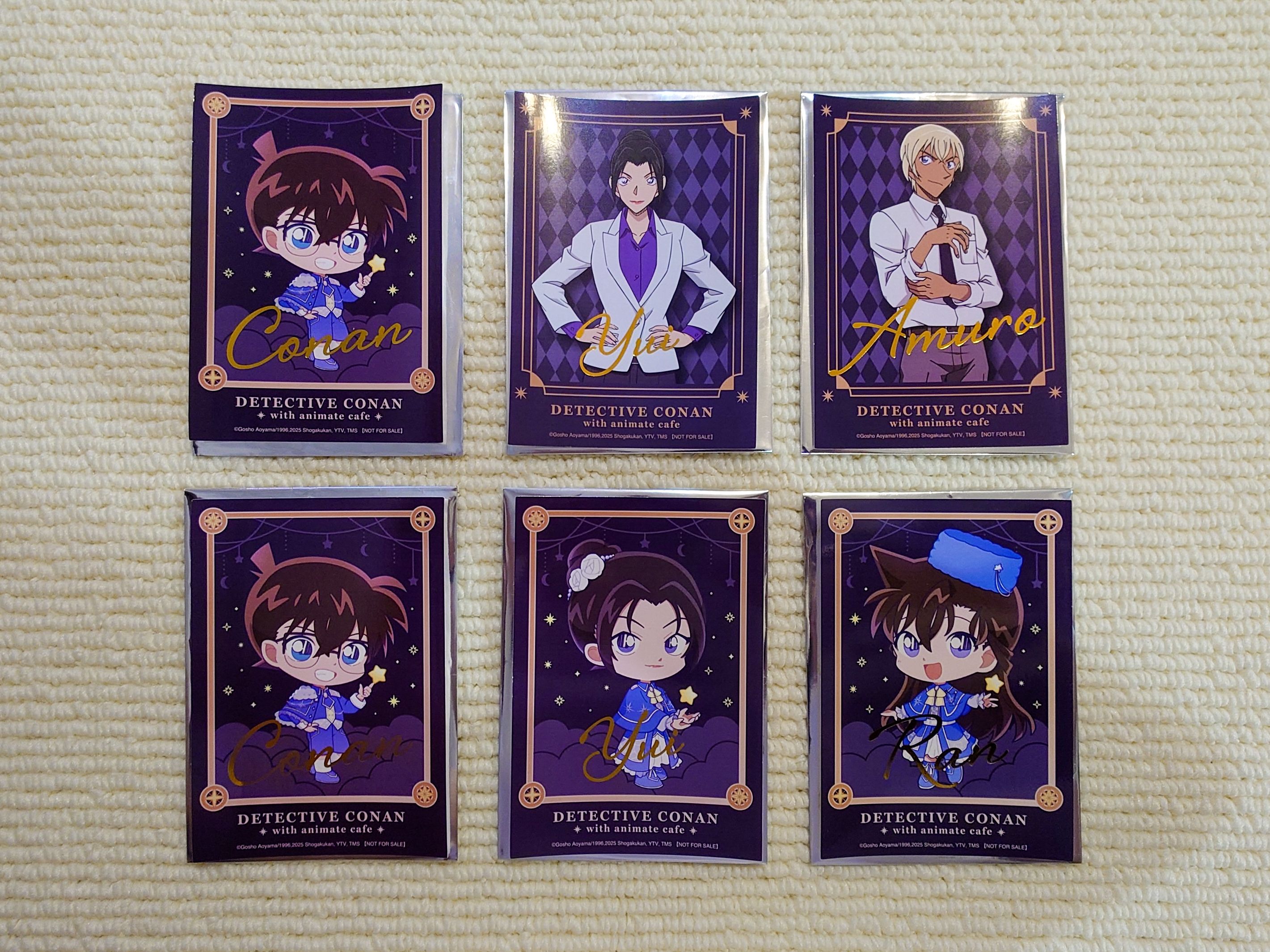 「名偵探柯南 × animate cafe」2025 燙金寫真卡