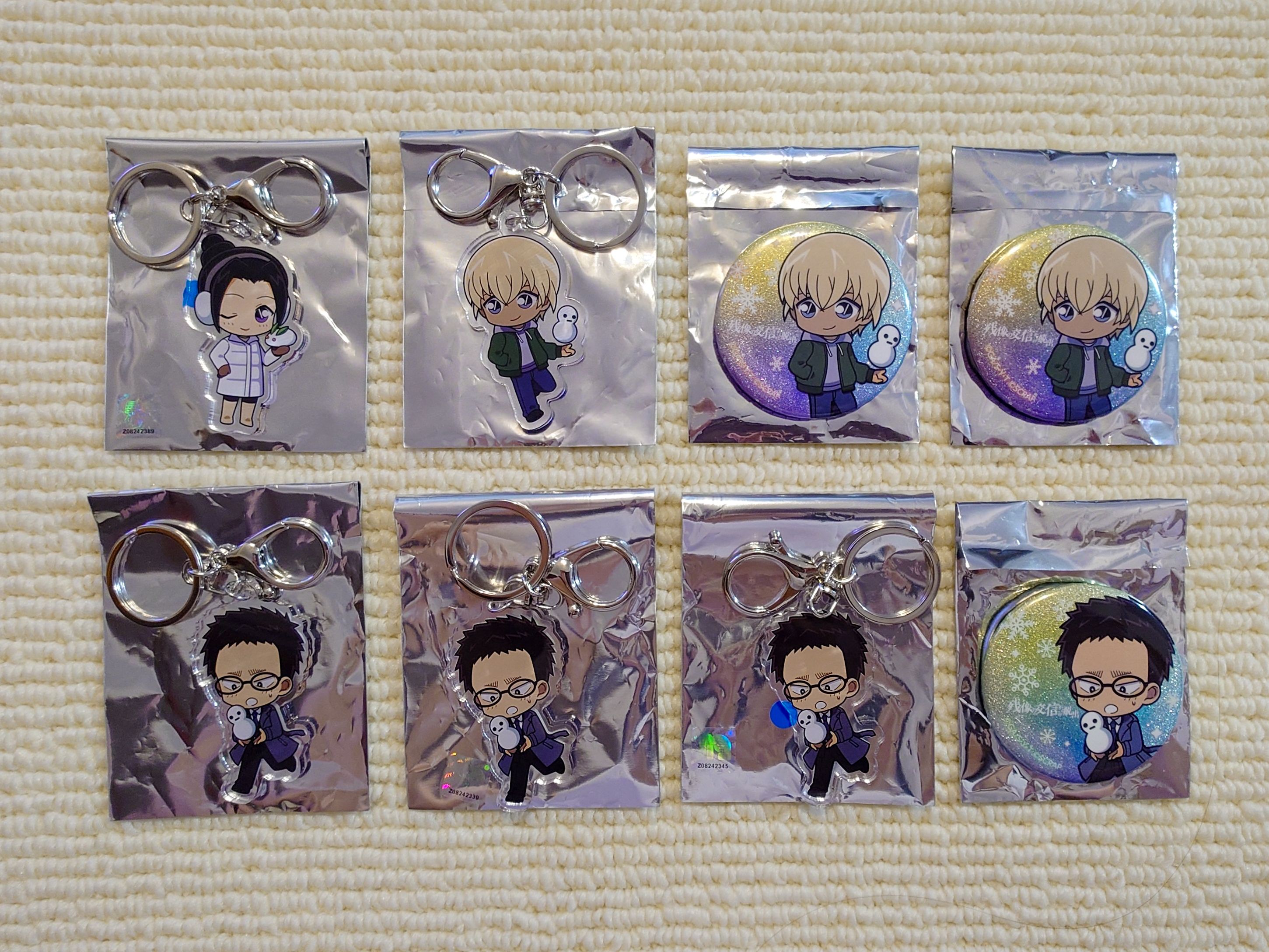 名偵探柯南《逃脫！殘像的訊號》 壓克力鑰匙圈+Q版徽章