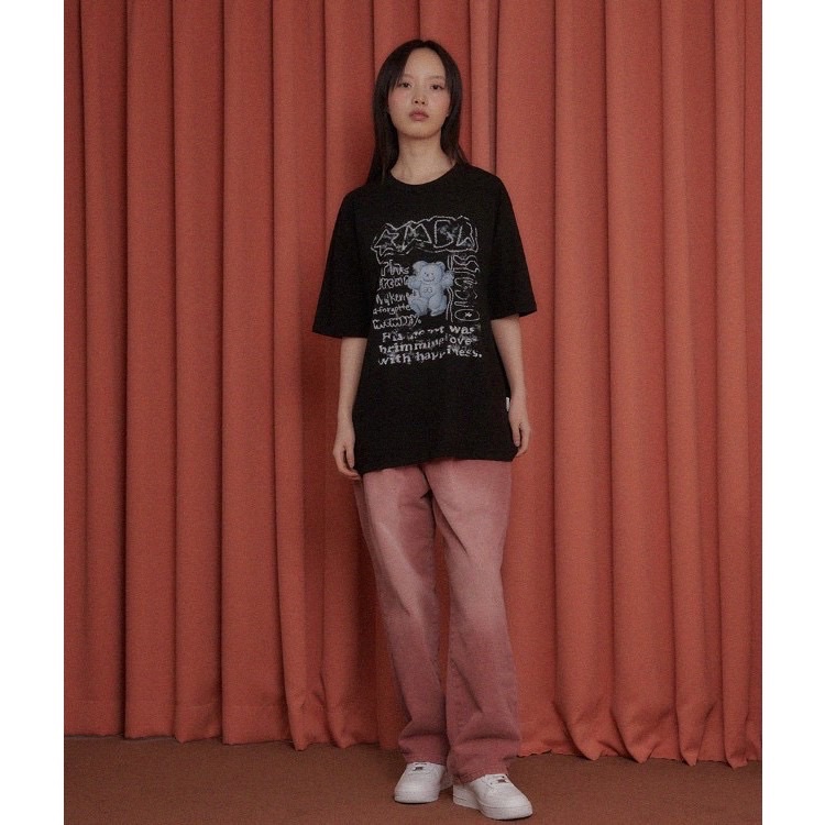 ￼Ambler 男女款 🐻藍熊夢中短袖T恤 短T