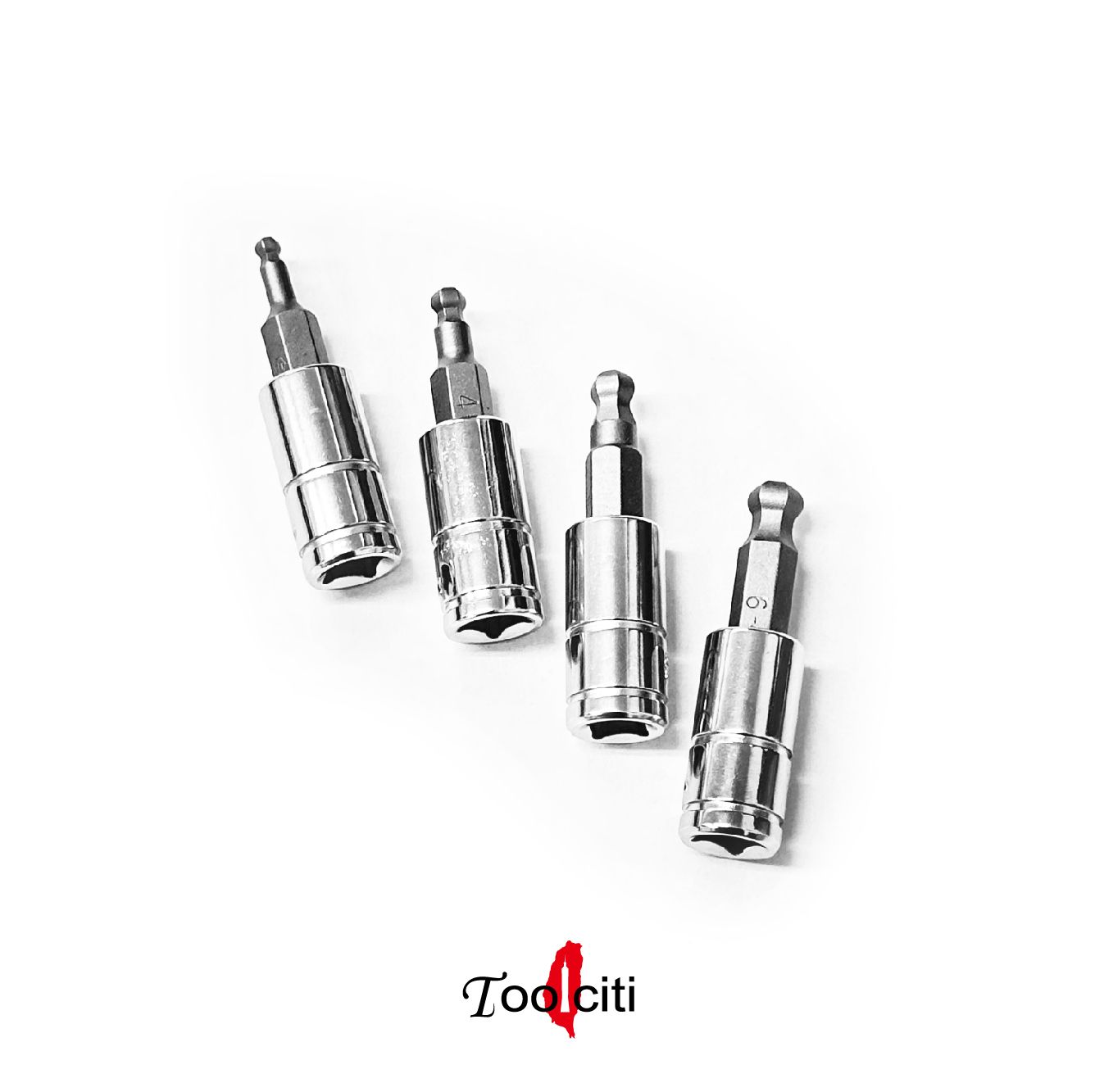 2分公制球型起子頭+套筒 （208+41系列） 45mmL 工具城Toolciti