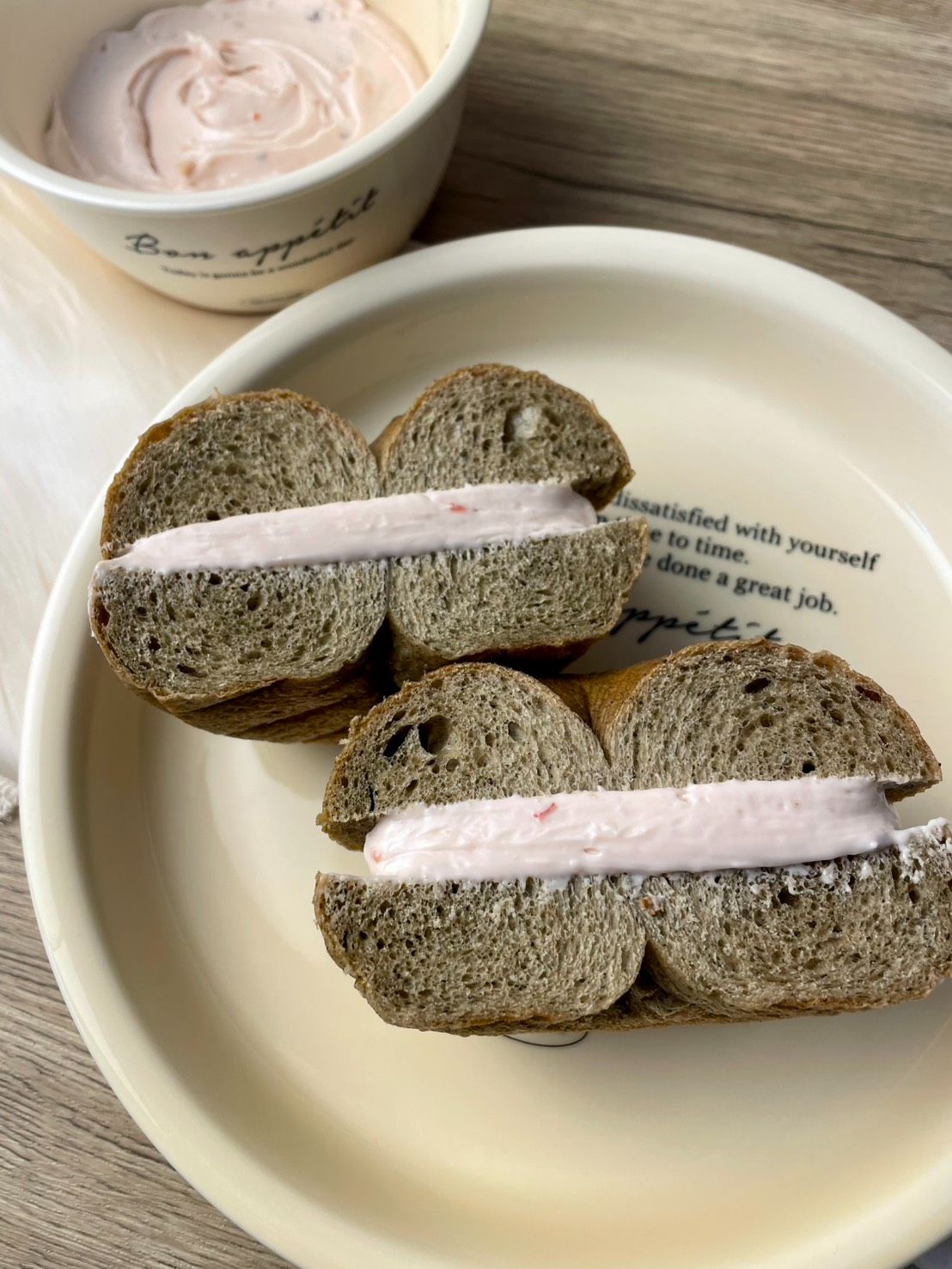 冰心焙烏龍玫瑰乳酪貝果