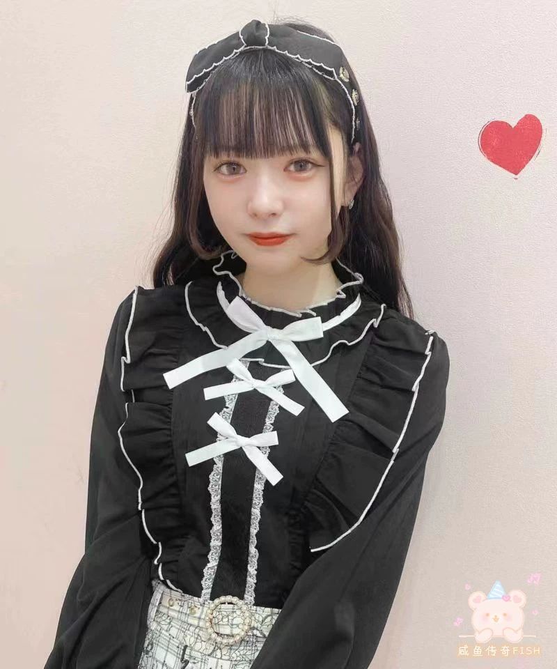 Rojita全新正品✨三重緞帶摺邊襯衫