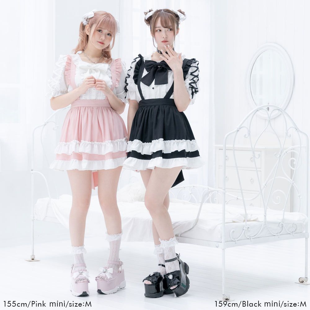 夢展望全新正品✨大絲帶荷葉邊洛麗塔半身裙