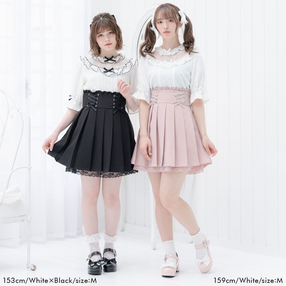 夢展望全新正品✨蕾絲花邊荷葉邊襯衫