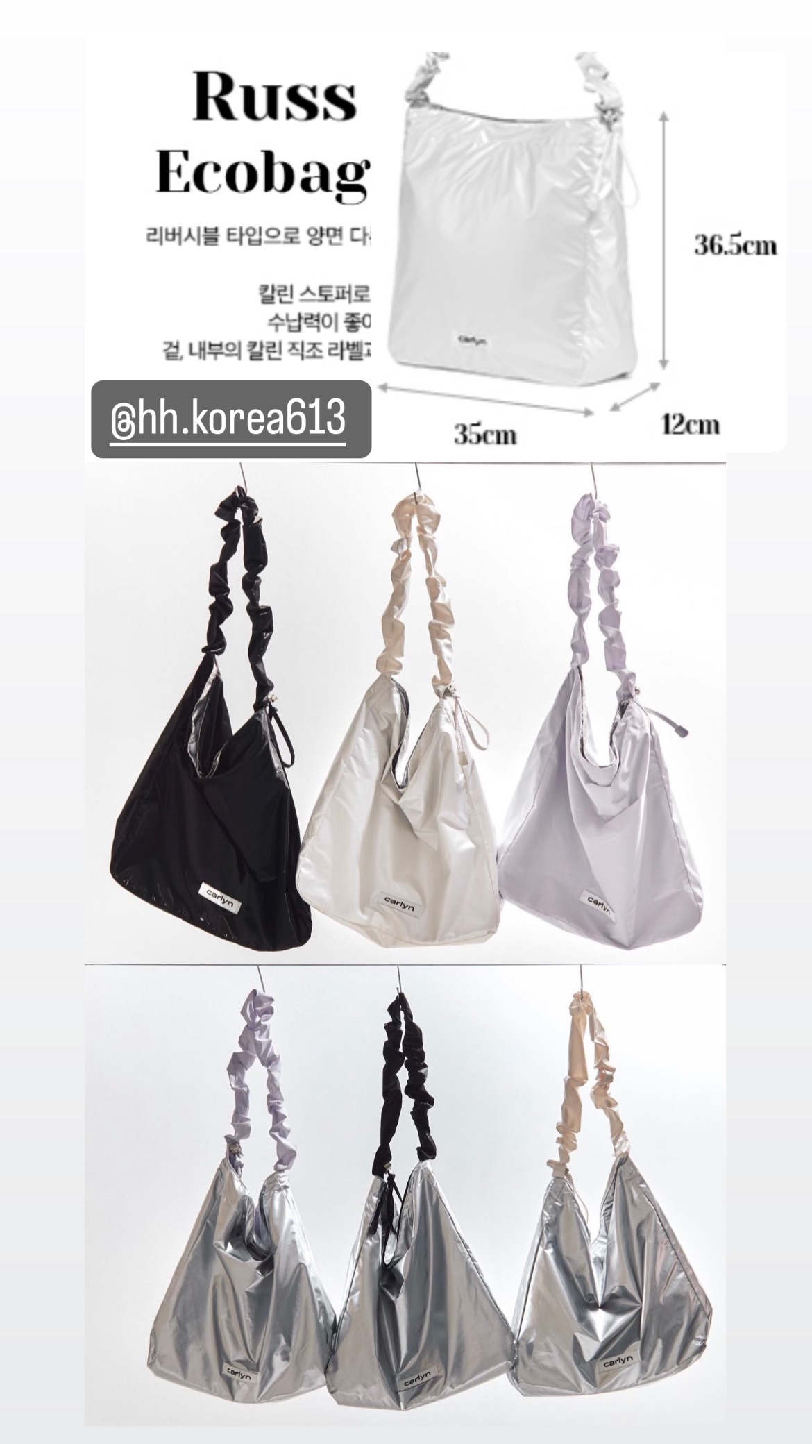 新款~RUSS ECOBAG雙面肩背包