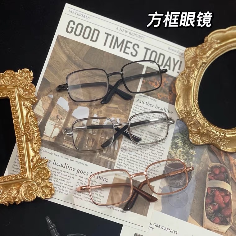 20公分娃用方框斯文眼鏡