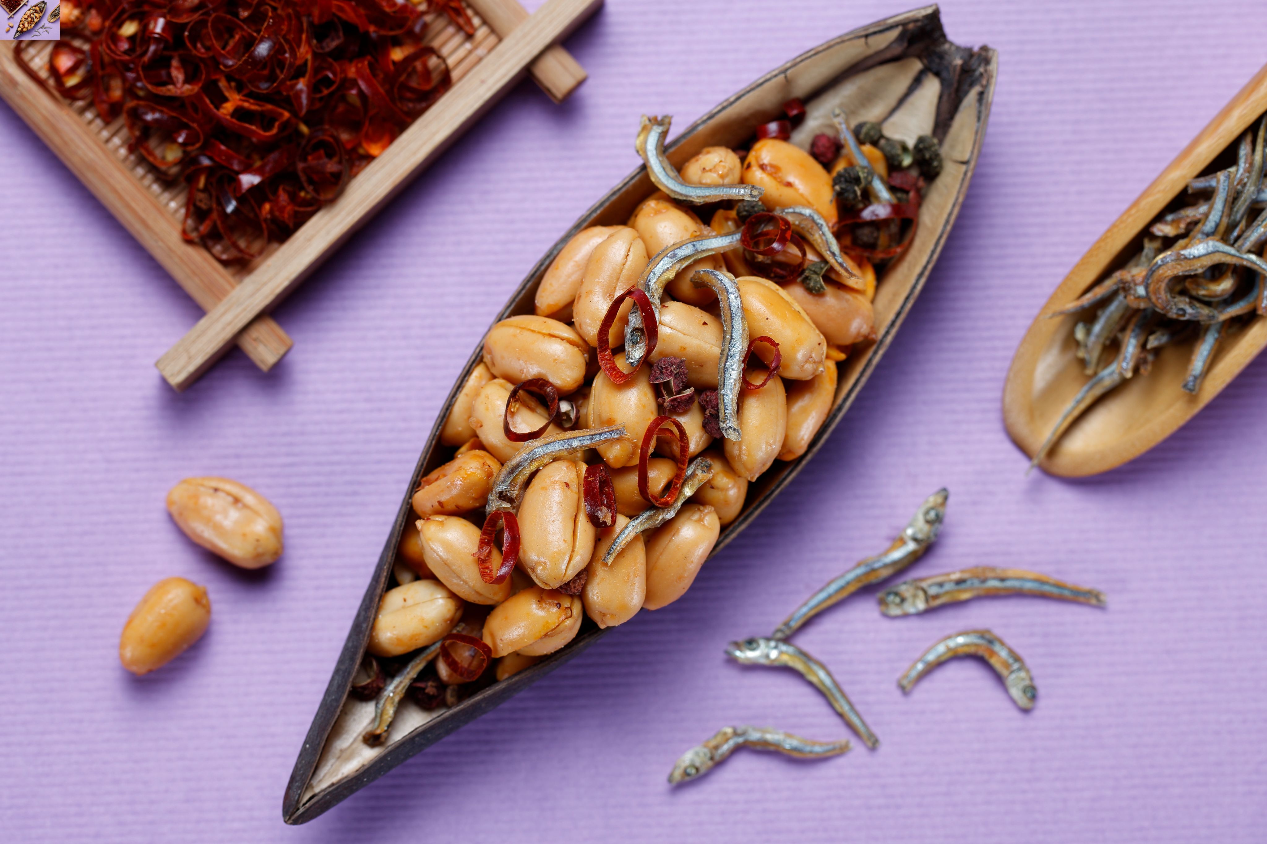 麻辣小魚乾花生