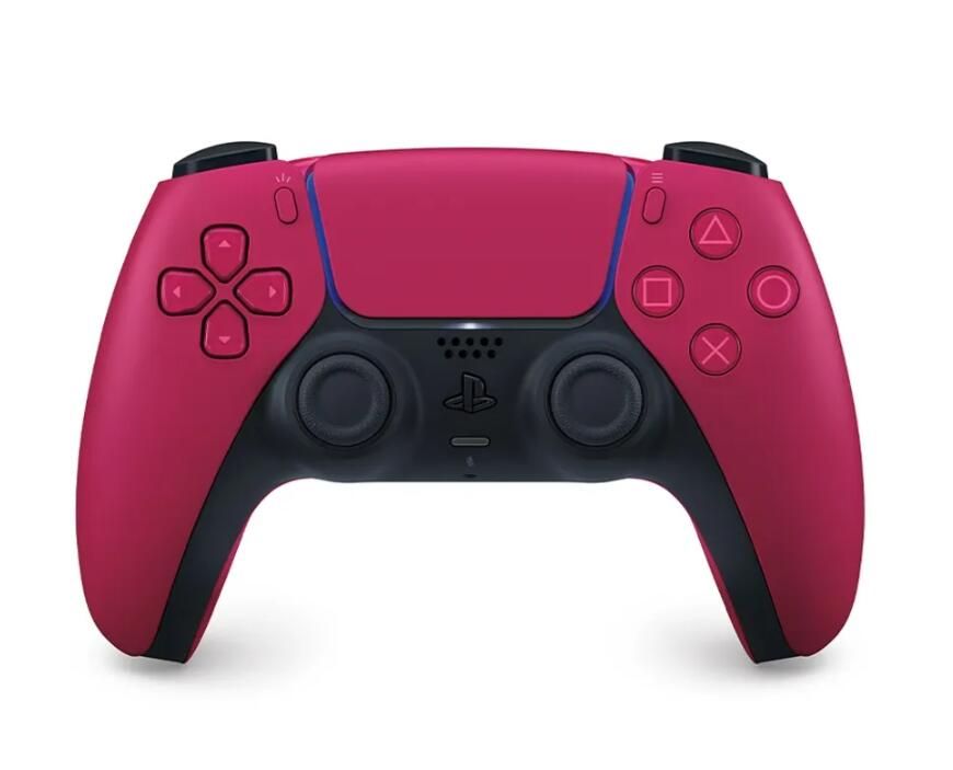 PS5 紅色手把+手把專用水晶殼