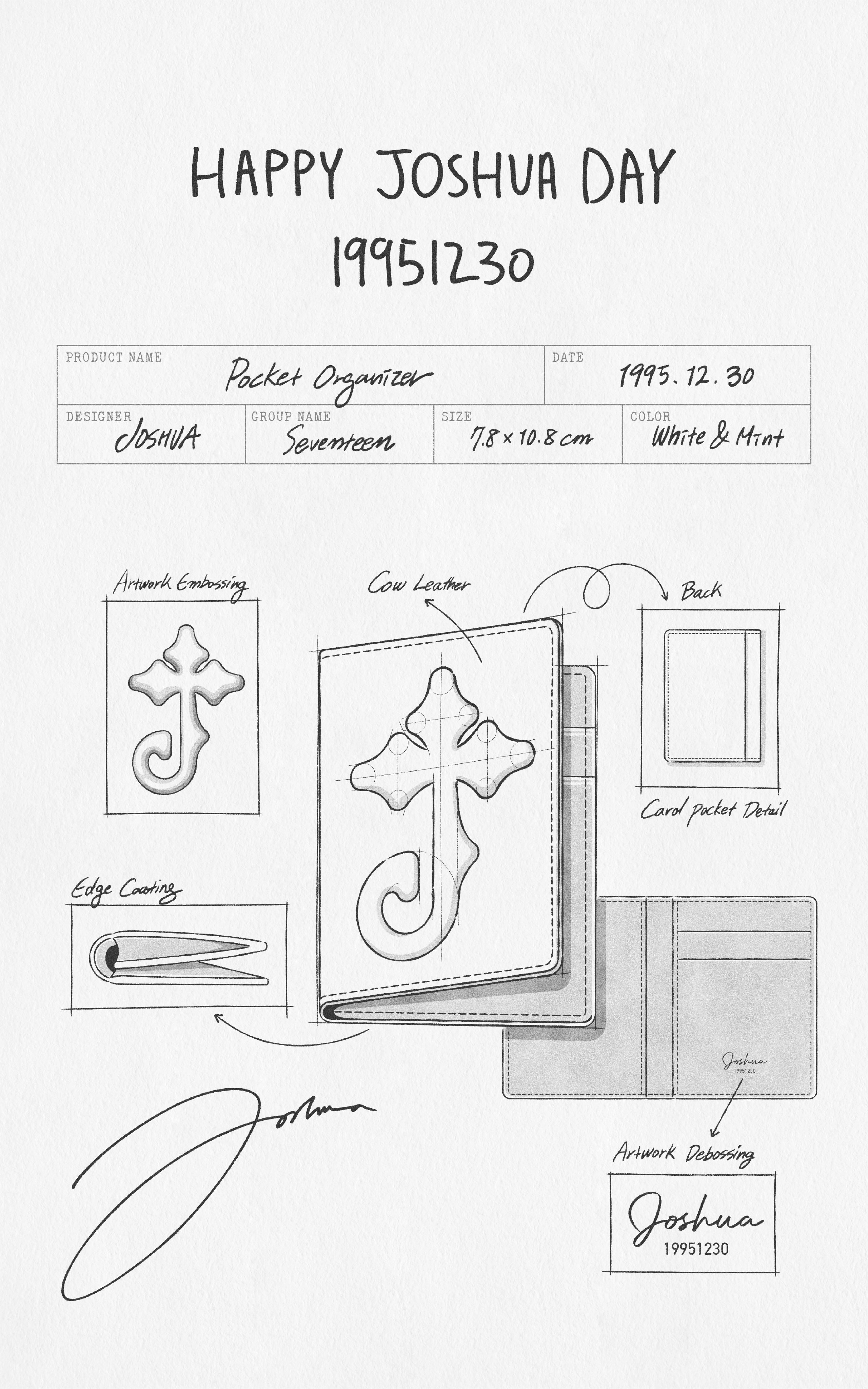 HAPPY JOSHUA DAY  [POCKET ORGANIZER]：台灣現貨