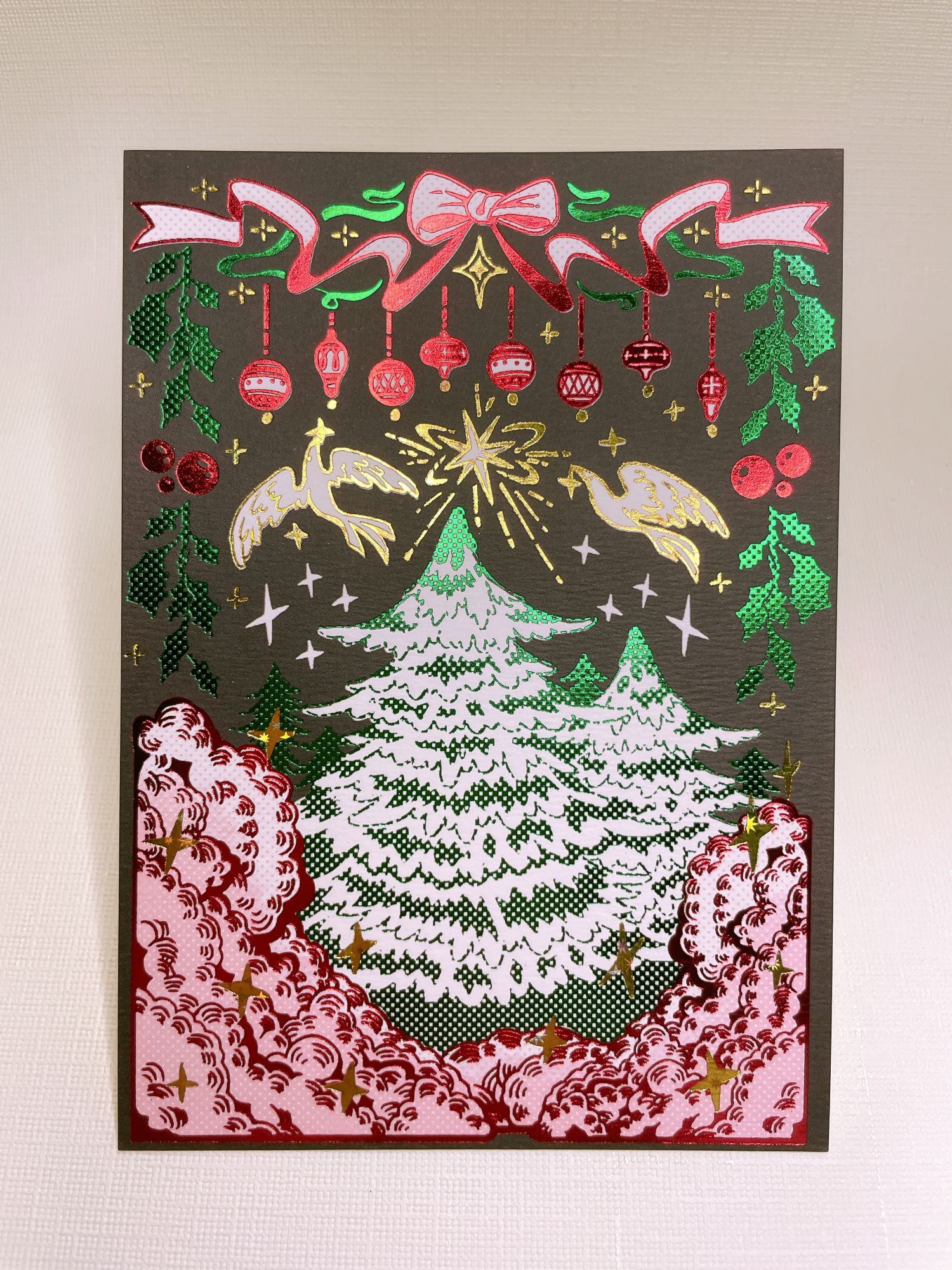 【原創】三燙色明信片+兩款郵票貼紙（2入）