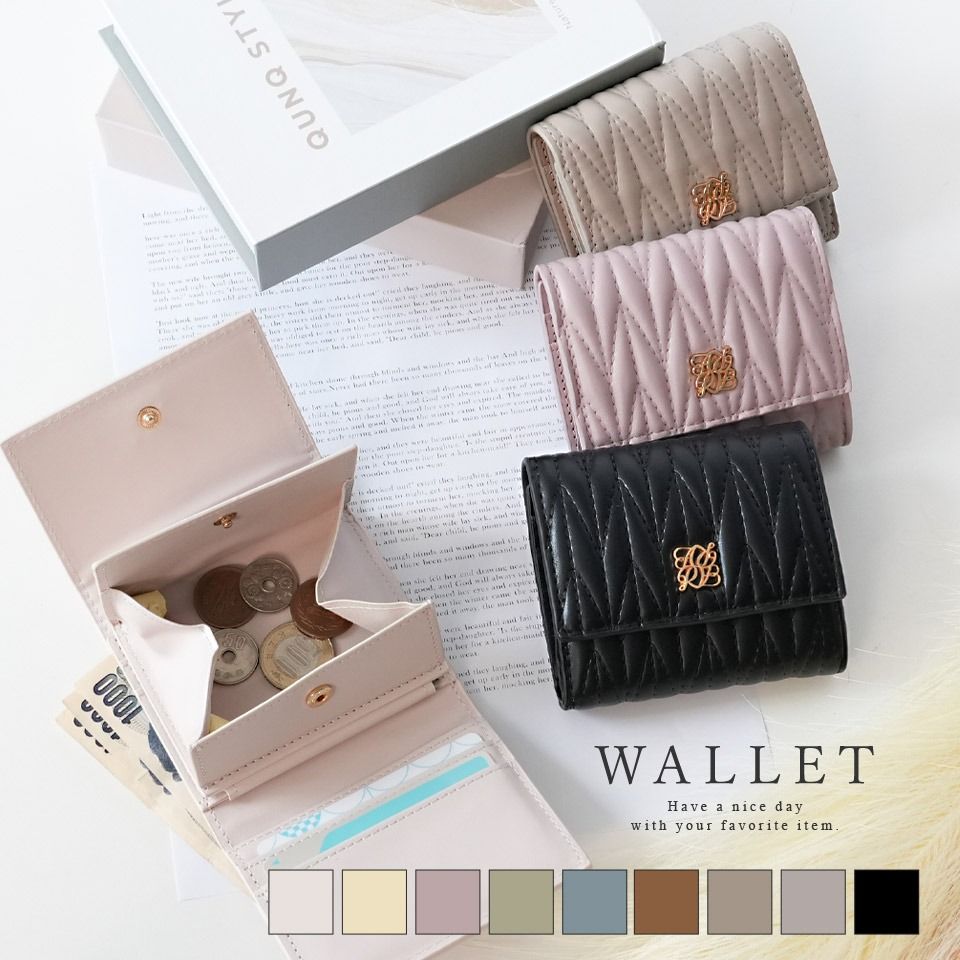 【ALTROSE】縫線三折短夾 332754