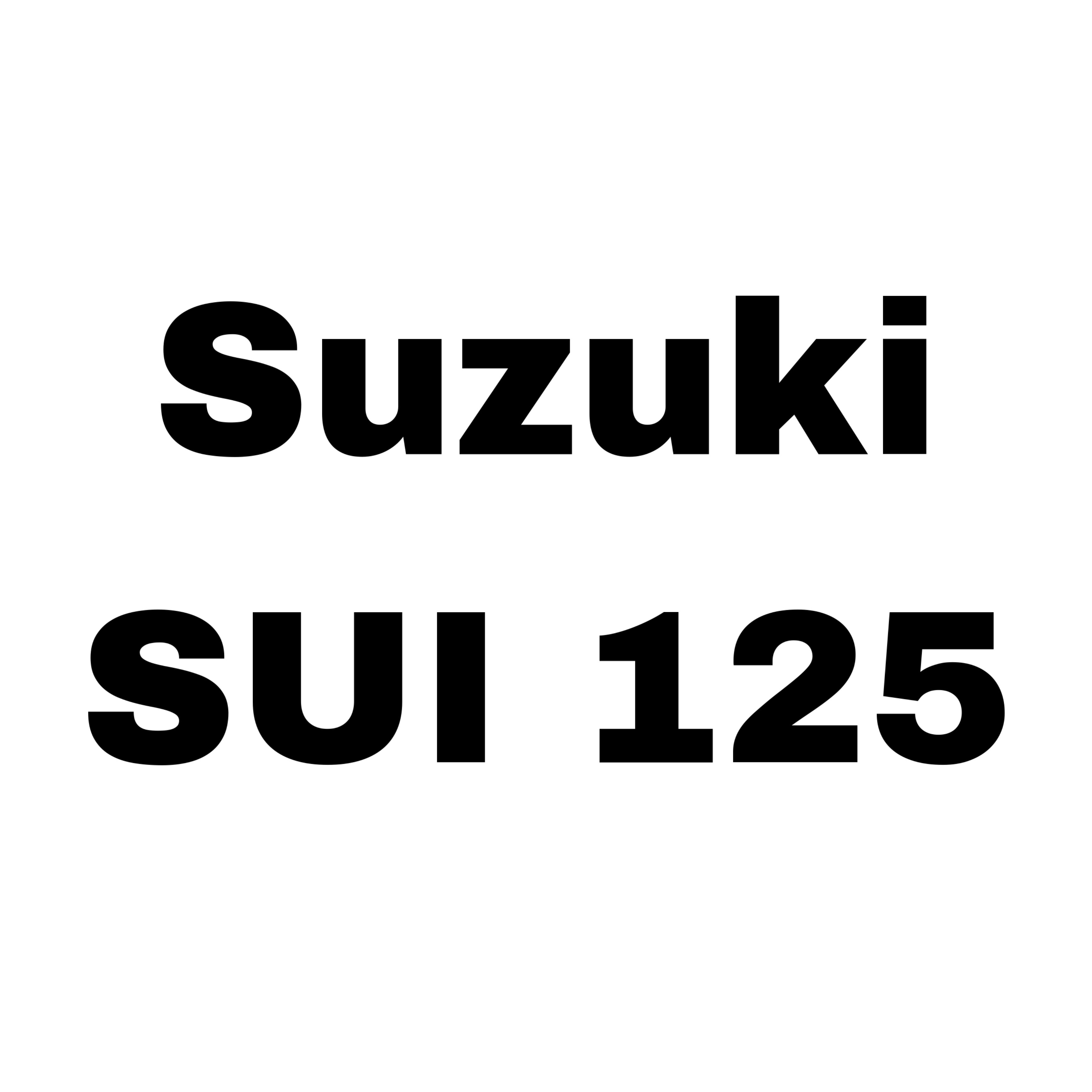 Suzuku SUI 125 專區