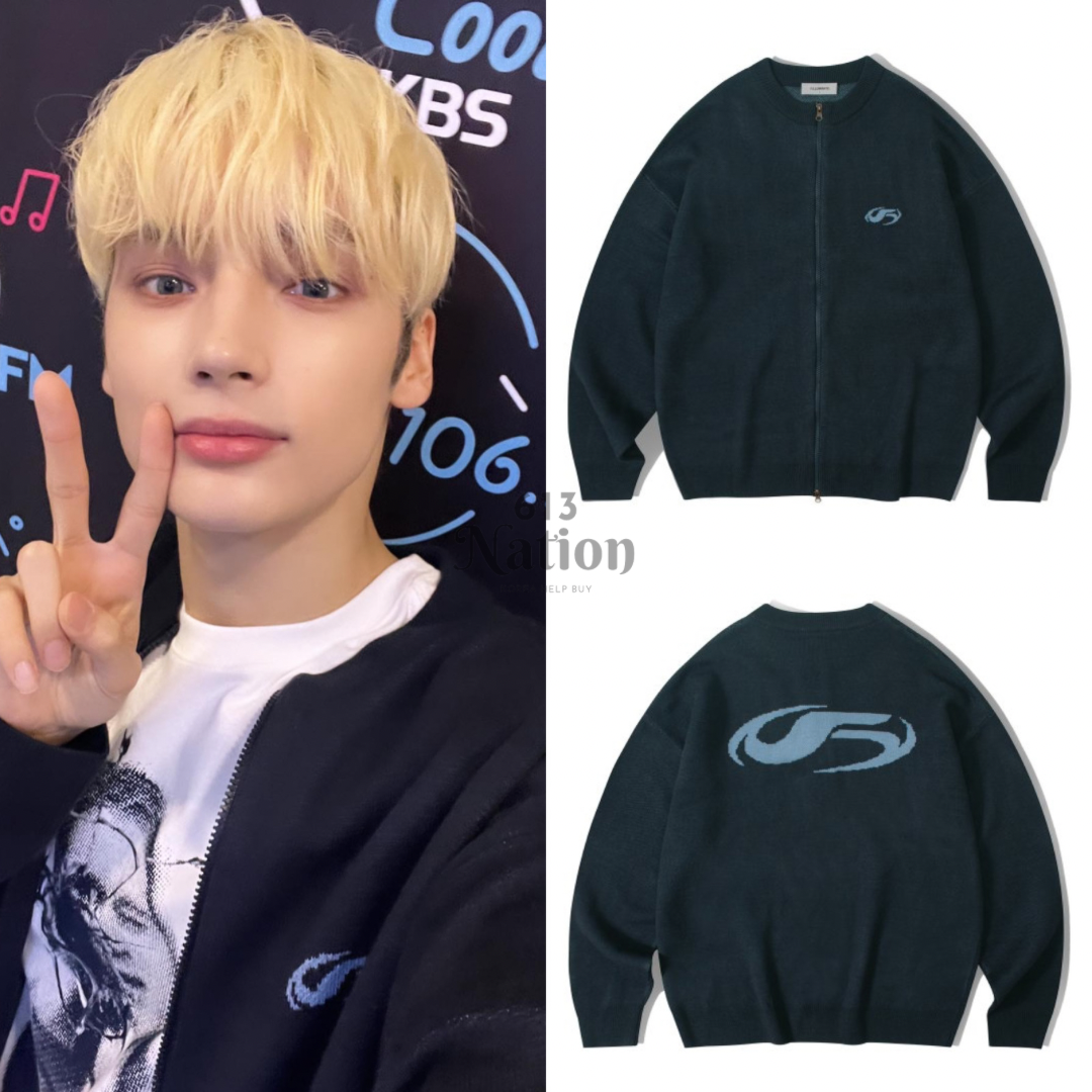 休寧凱同款Symbol Knit Zip up