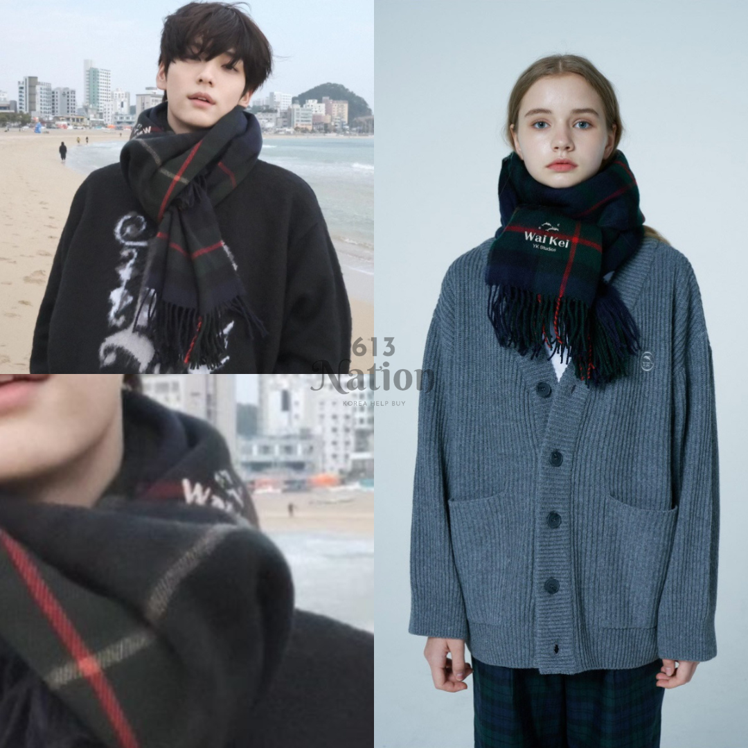 秀彬同款Check Muffler