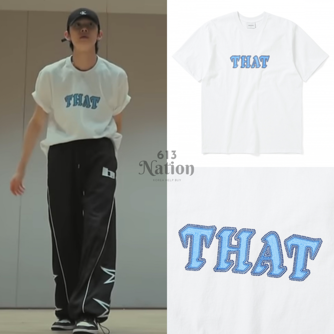 然竣同款THAT Tile Logo Tee